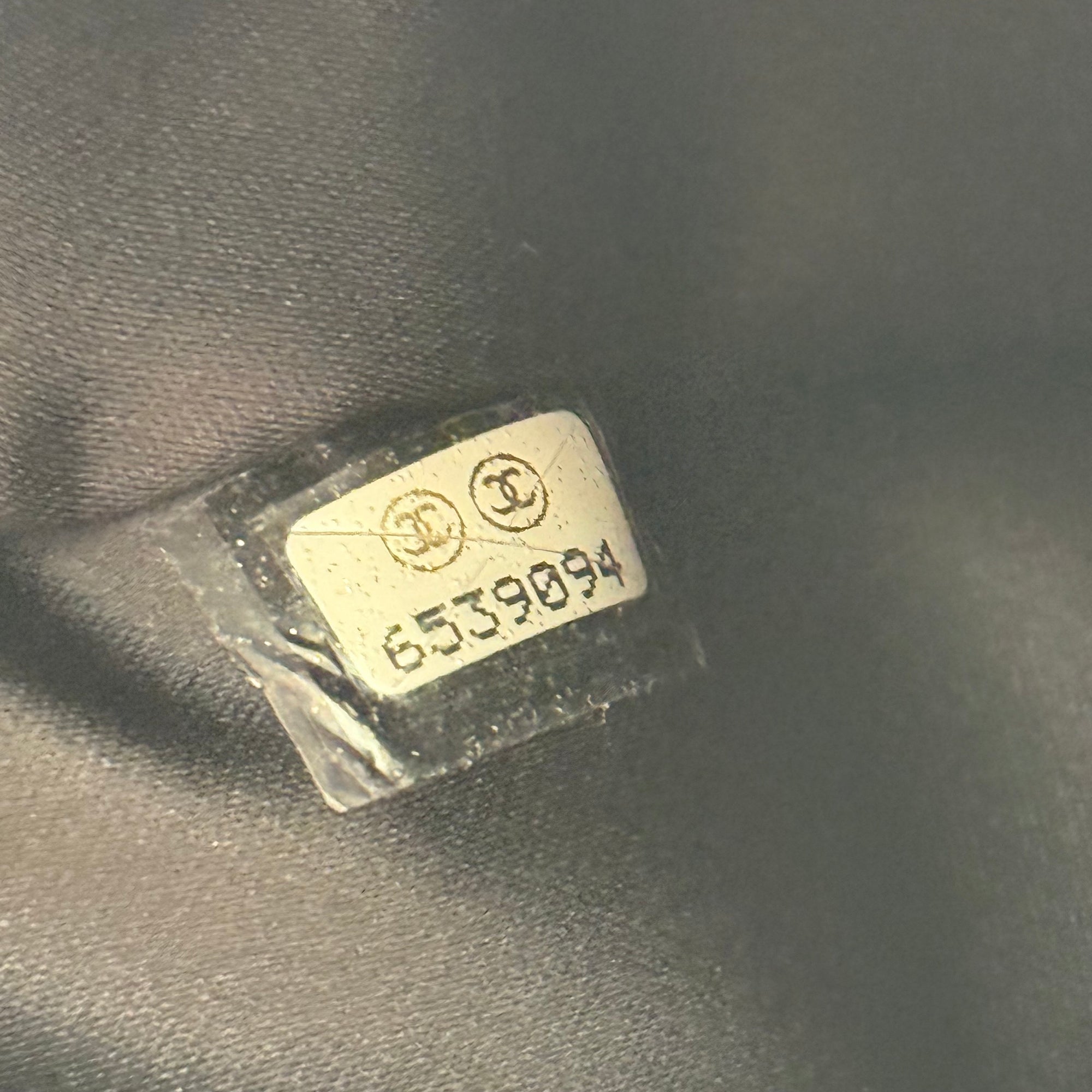 chanel 2000s black wallet