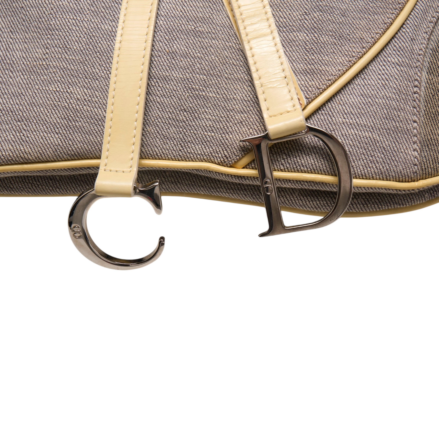 christian dior 2000s gray saddle bag