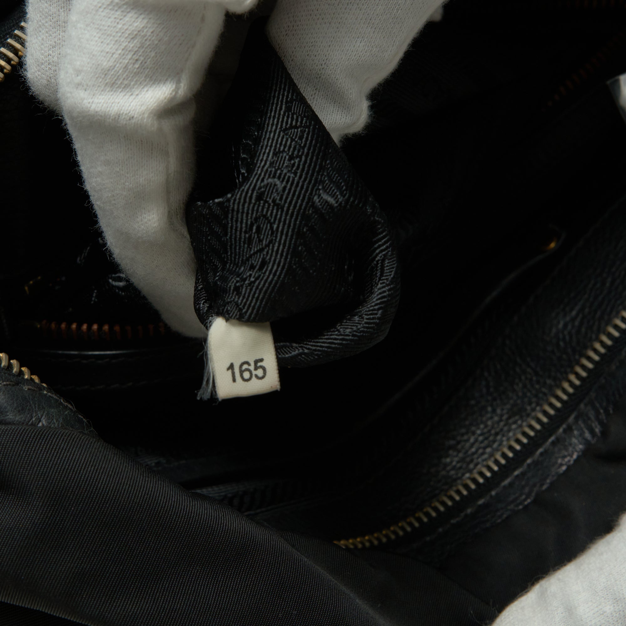 prada black nylon shoulder bag