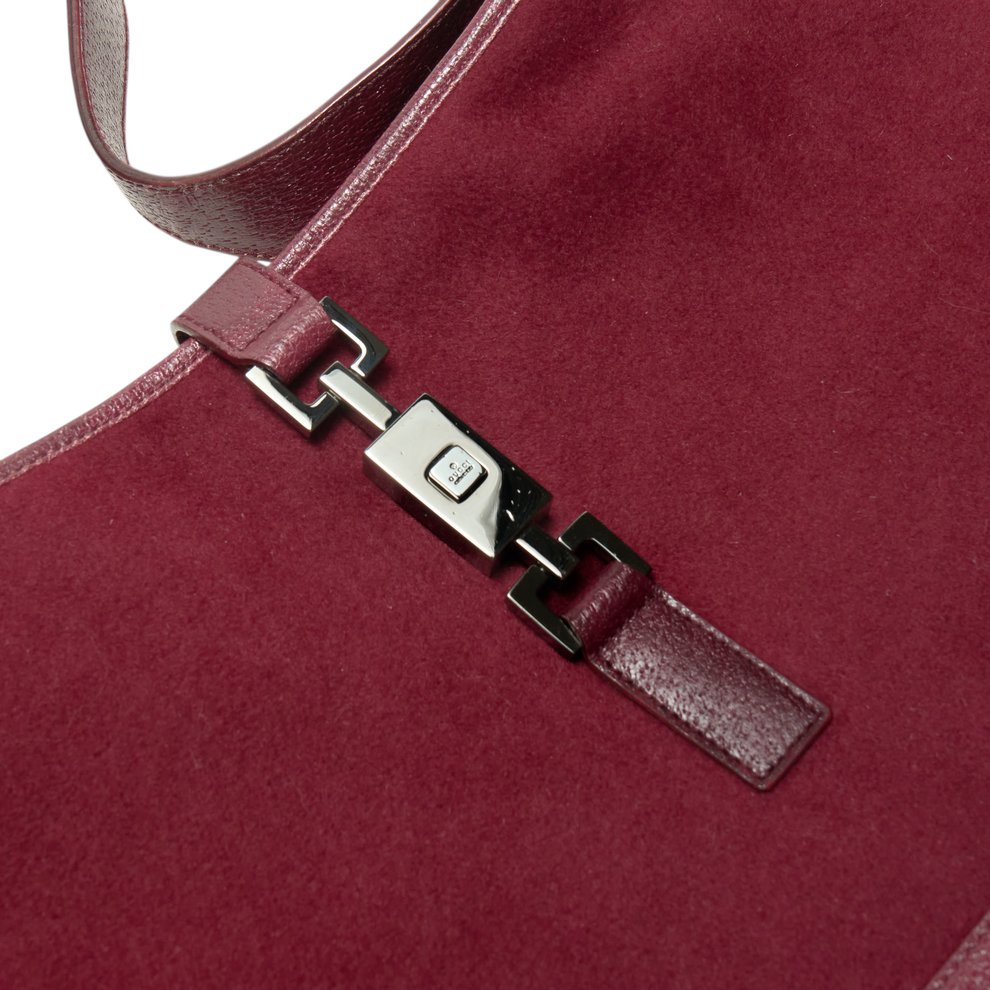 gucci 2000s burgundy red jackie bag