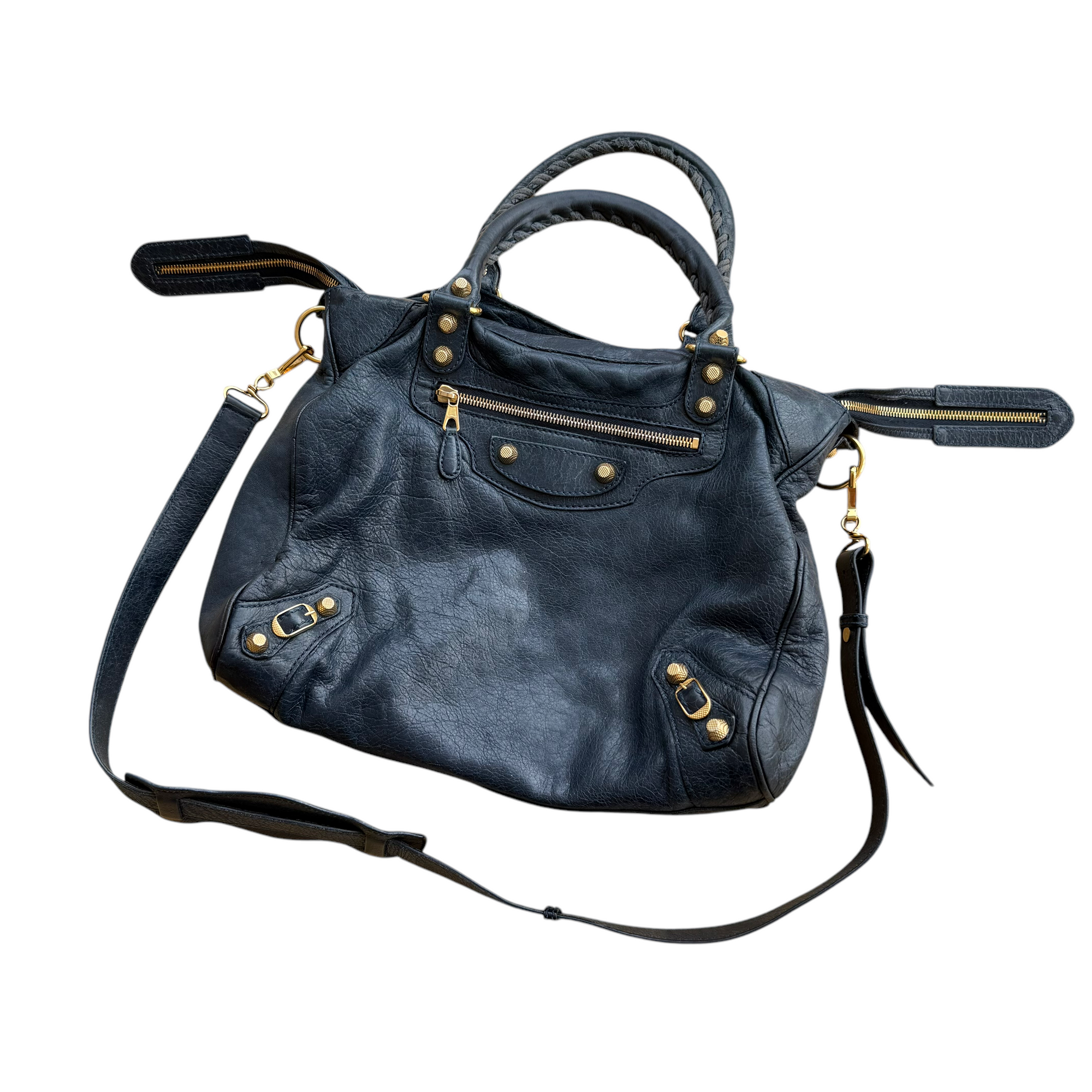 balenciaga blue city bag