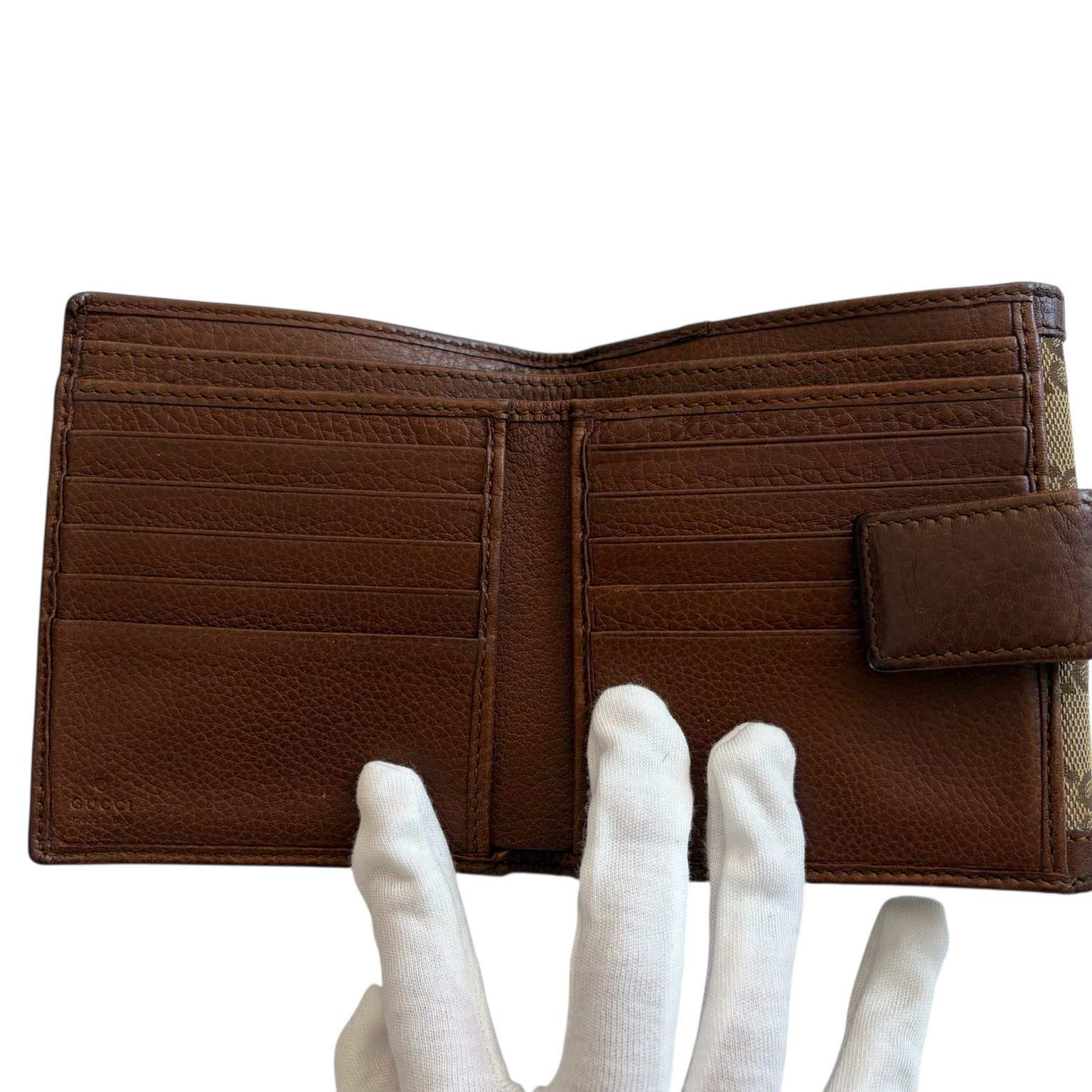 gucci 2000s brown indy wallet