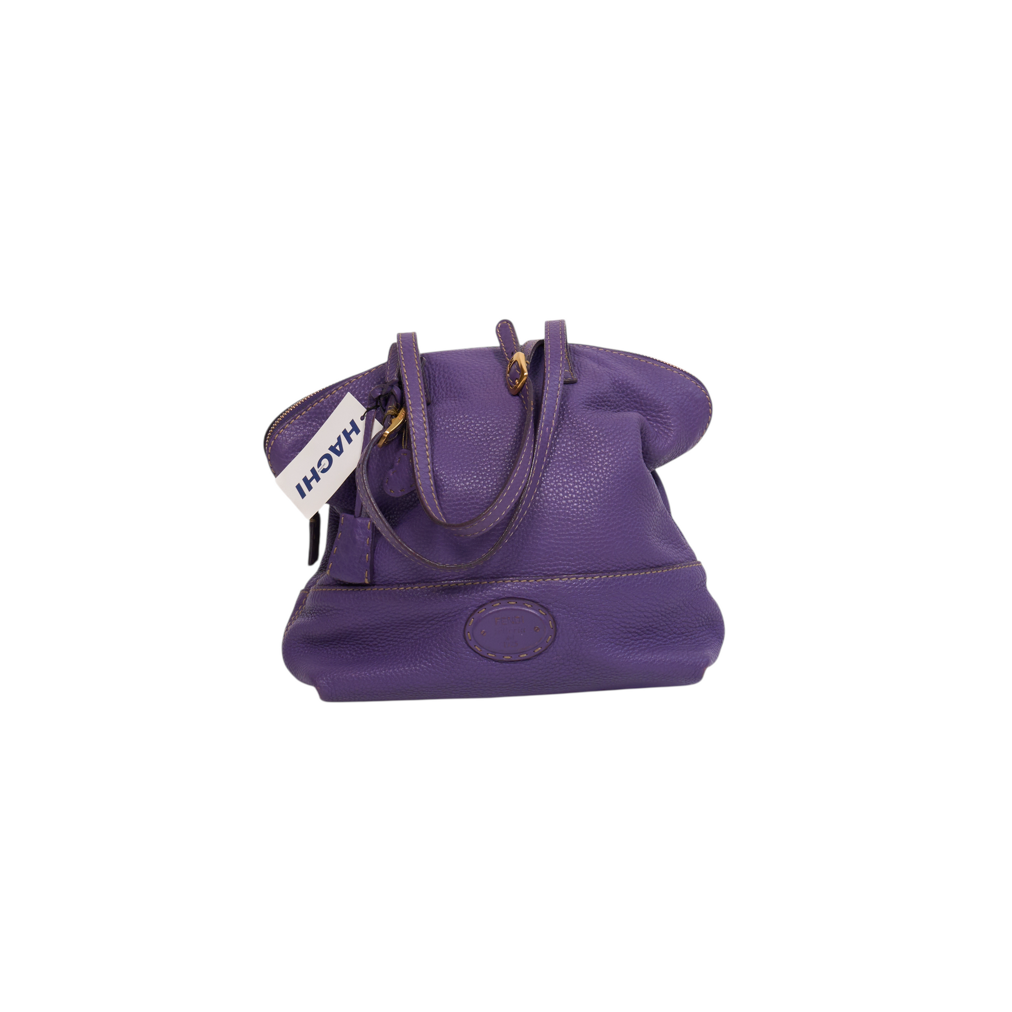 fendi 2000s purple shoulder bag