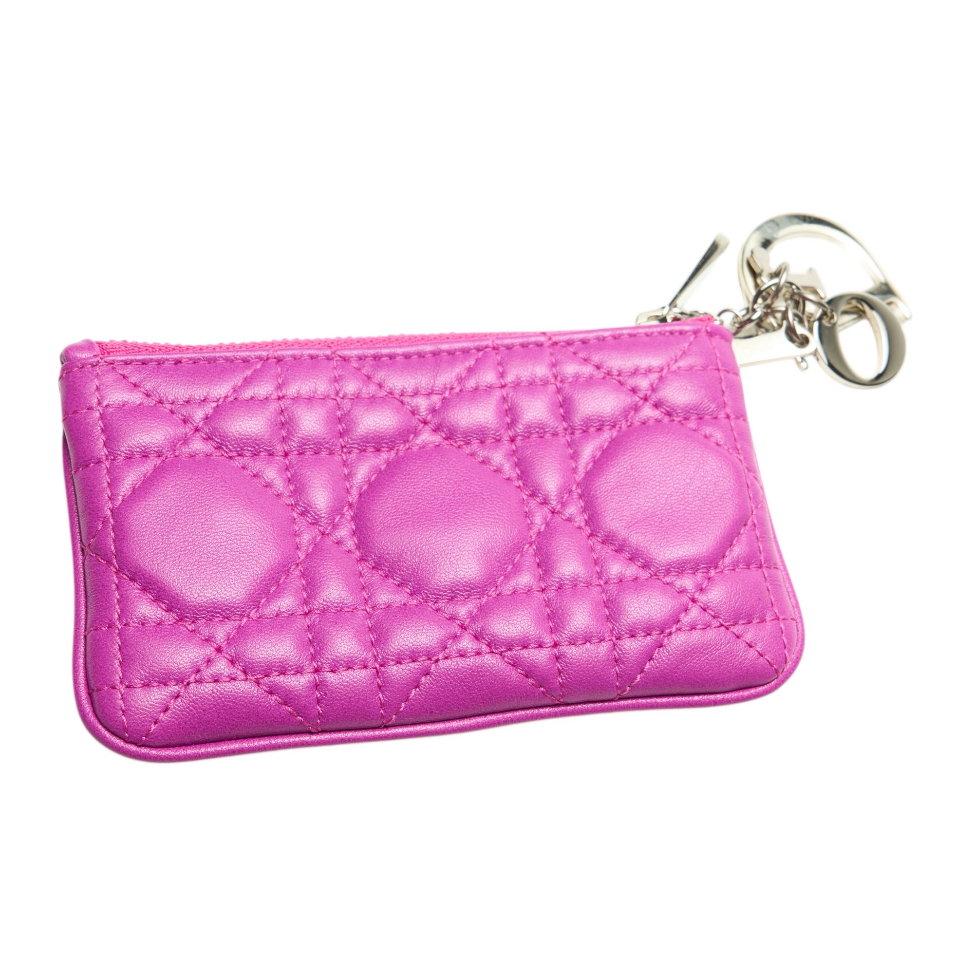 christian dior 2000s hot pink cardholder