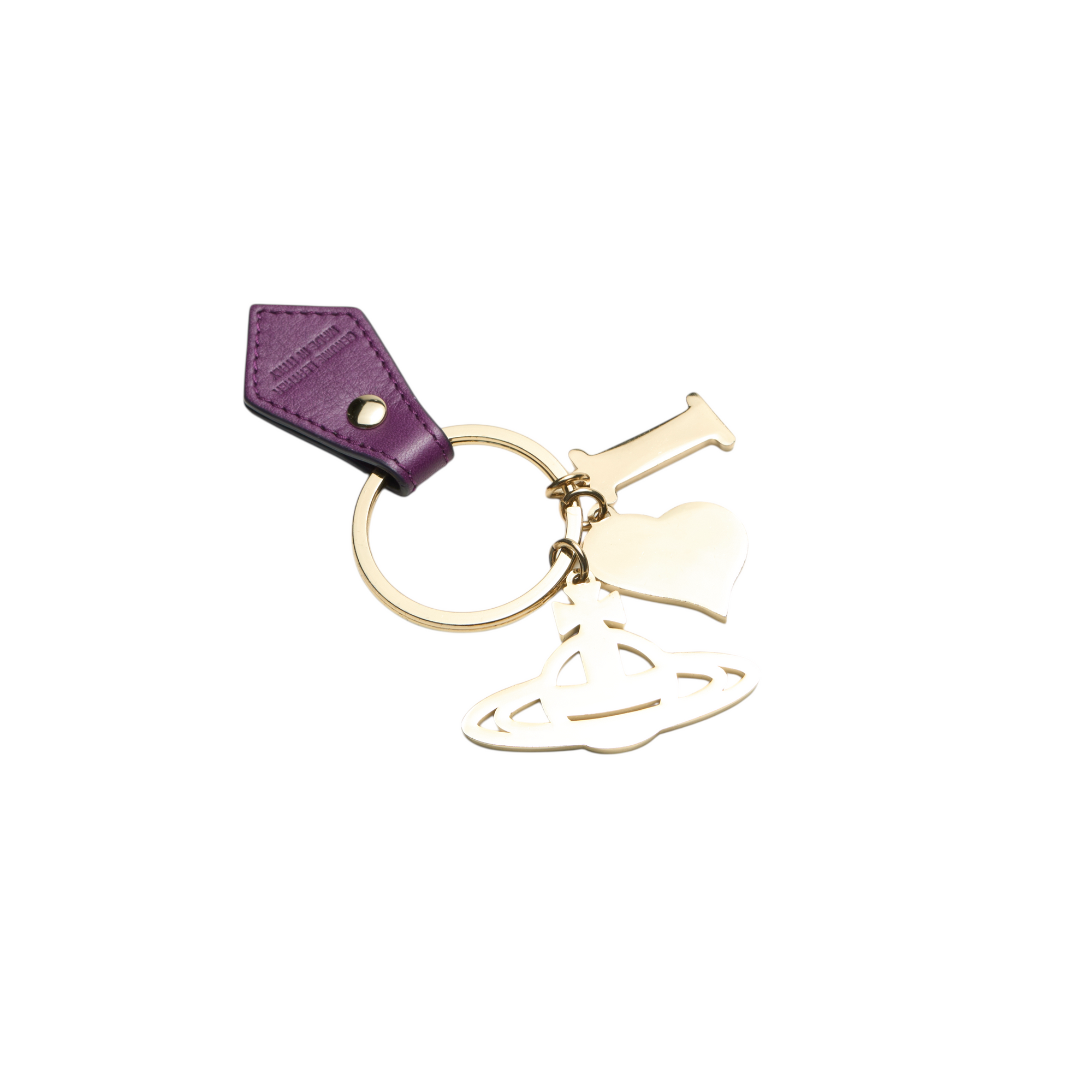 vivienne westwood purple orb keychain