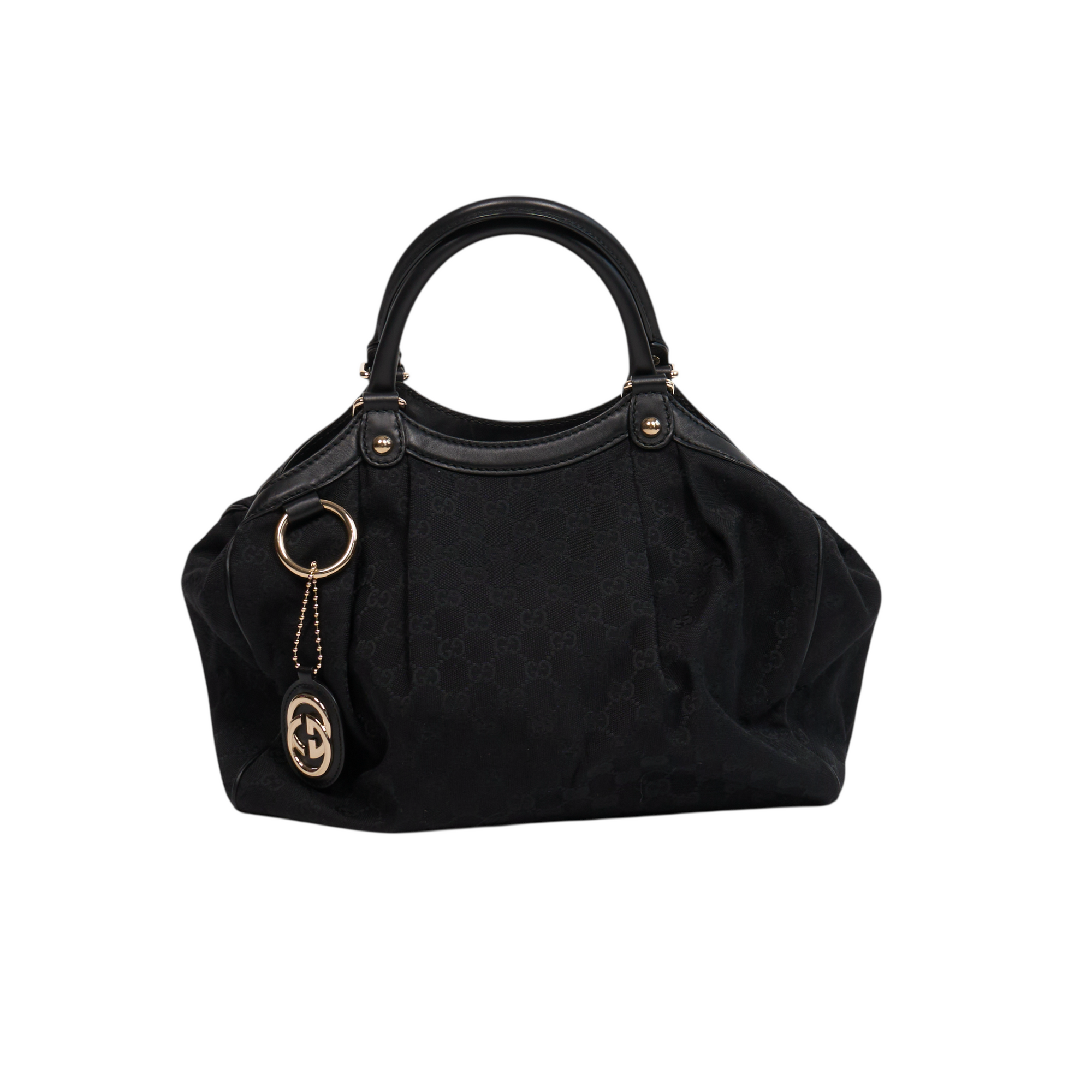gucci 2000s black tote bag