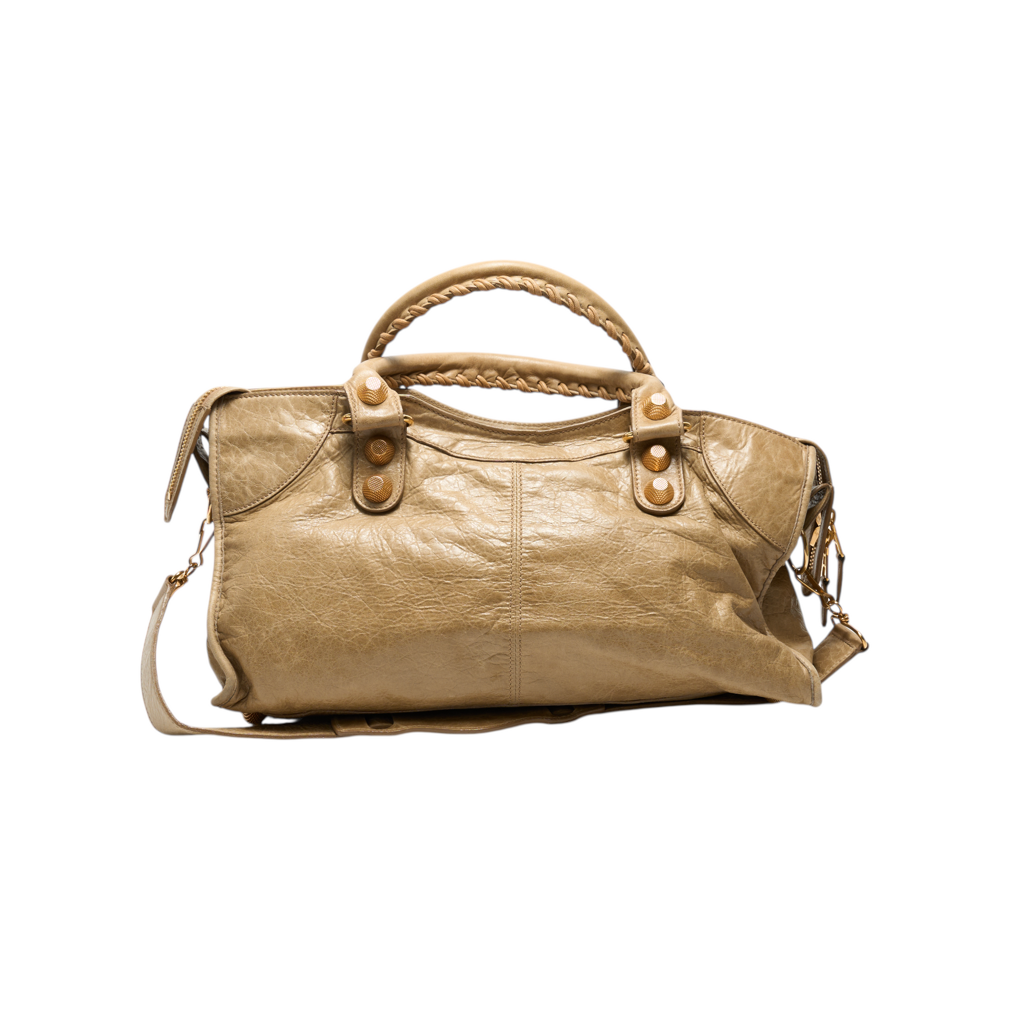 balenciaga 2000s tan city bag