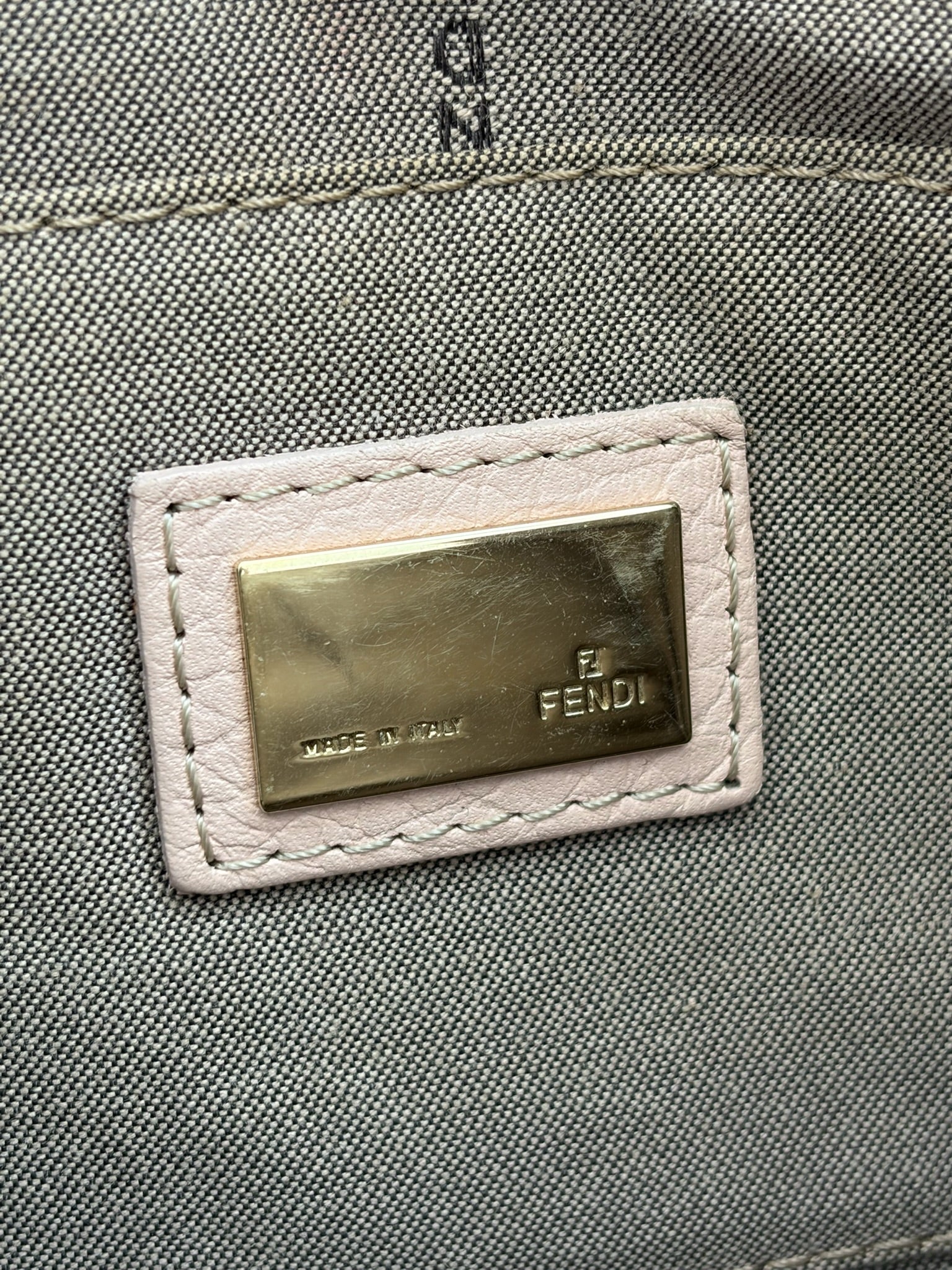 fendi 2000s rainbow pastel mini tote bag