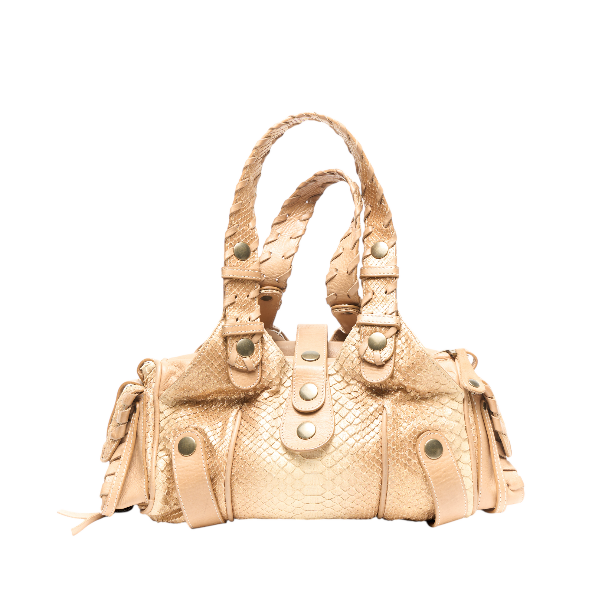 chloé 2000s gold silverado bag