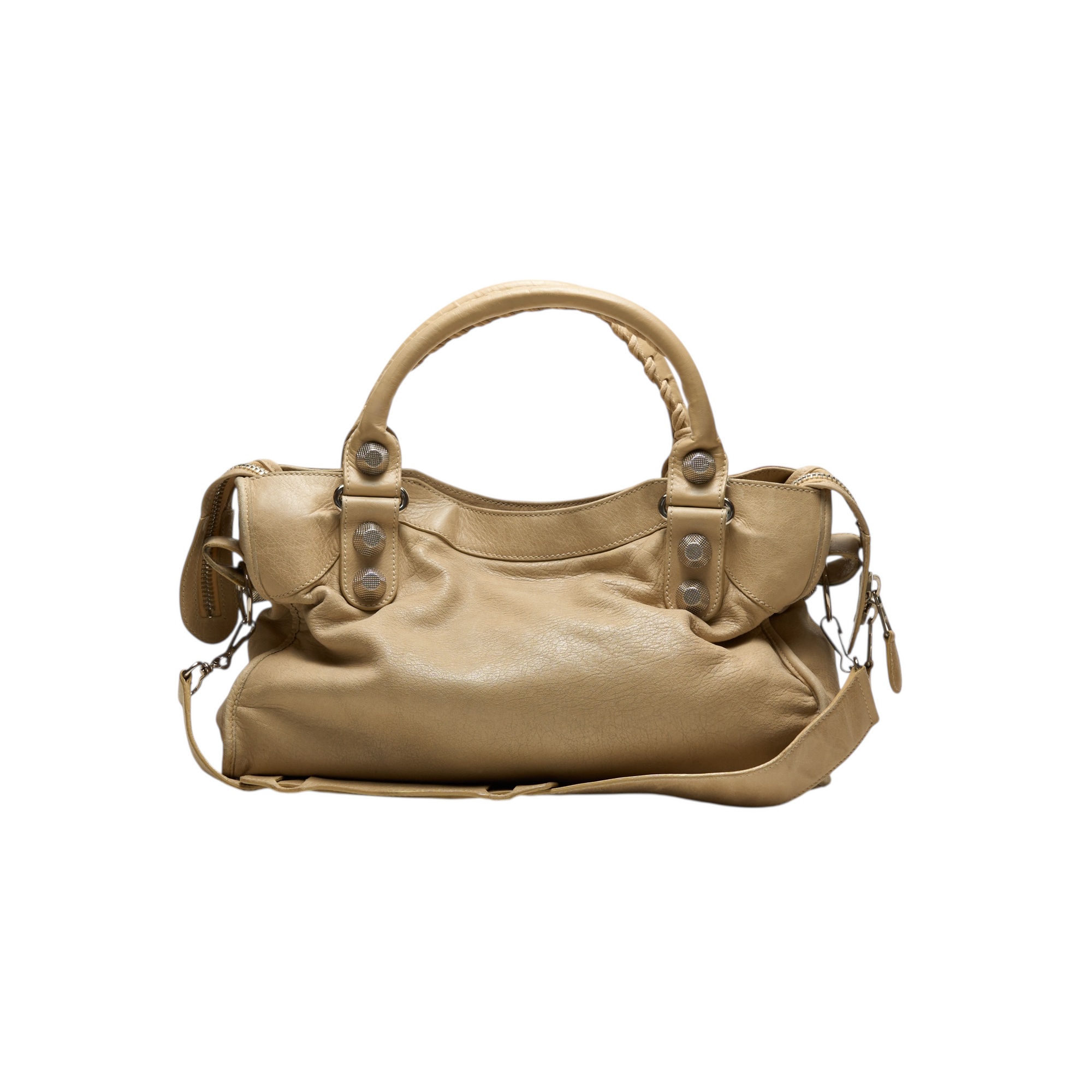 balenciaga 2000s cream city bag