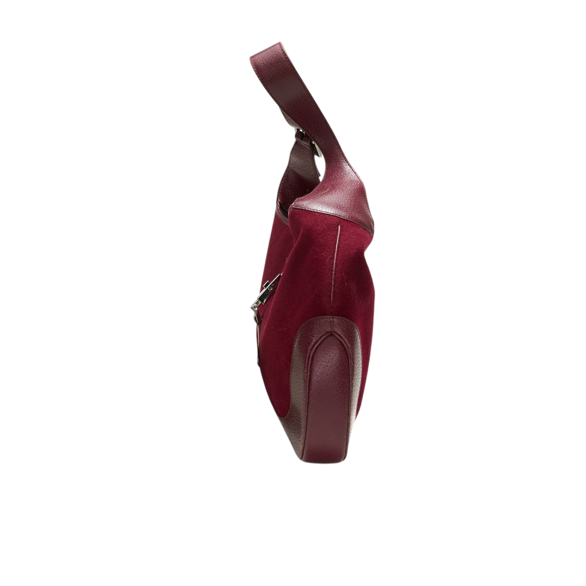 gucci 2000s burgundy red jackie bag