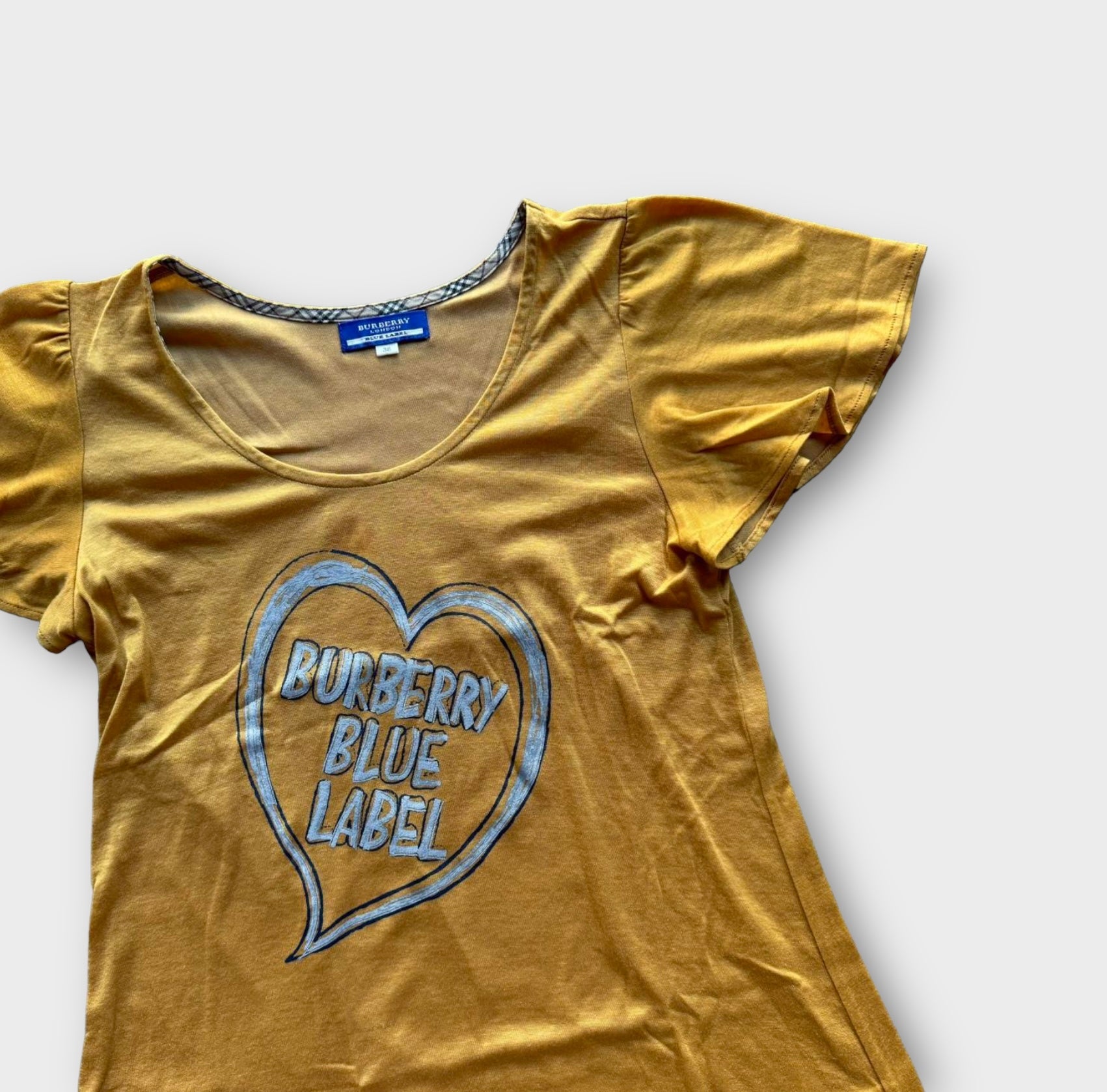 burberry yellow heart top