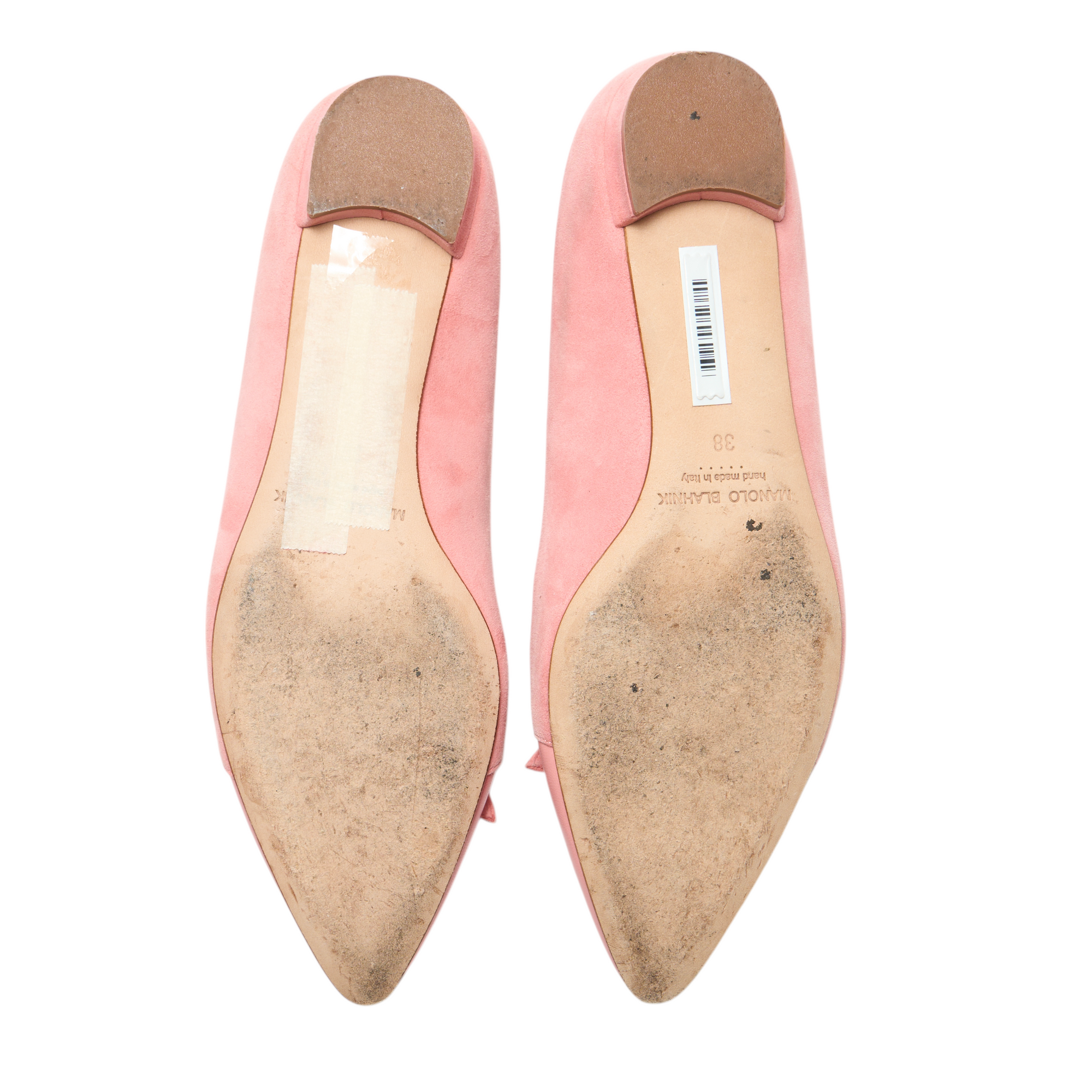 manolo blahnik pink ballet flats