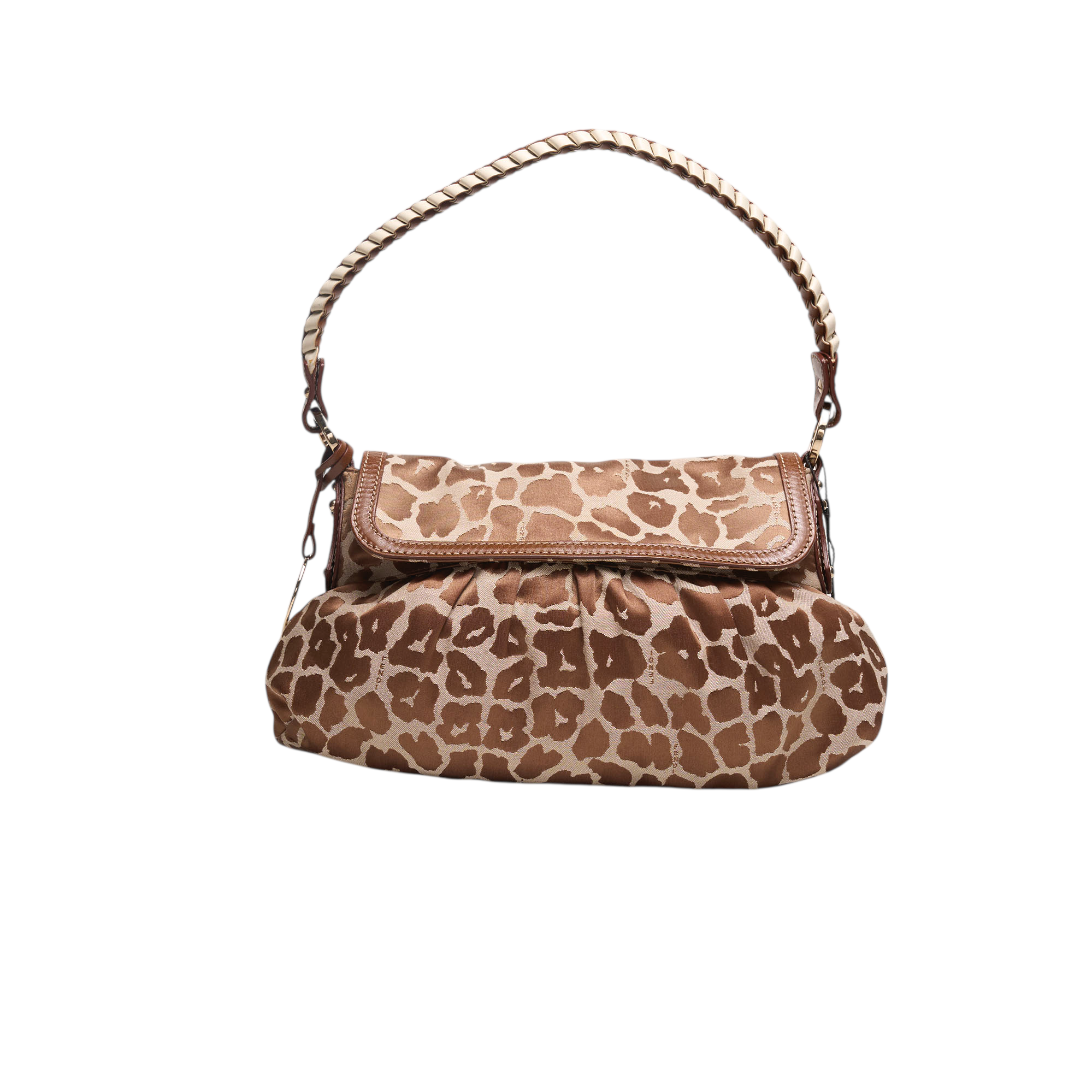 fendi 2000s leopard chef bag