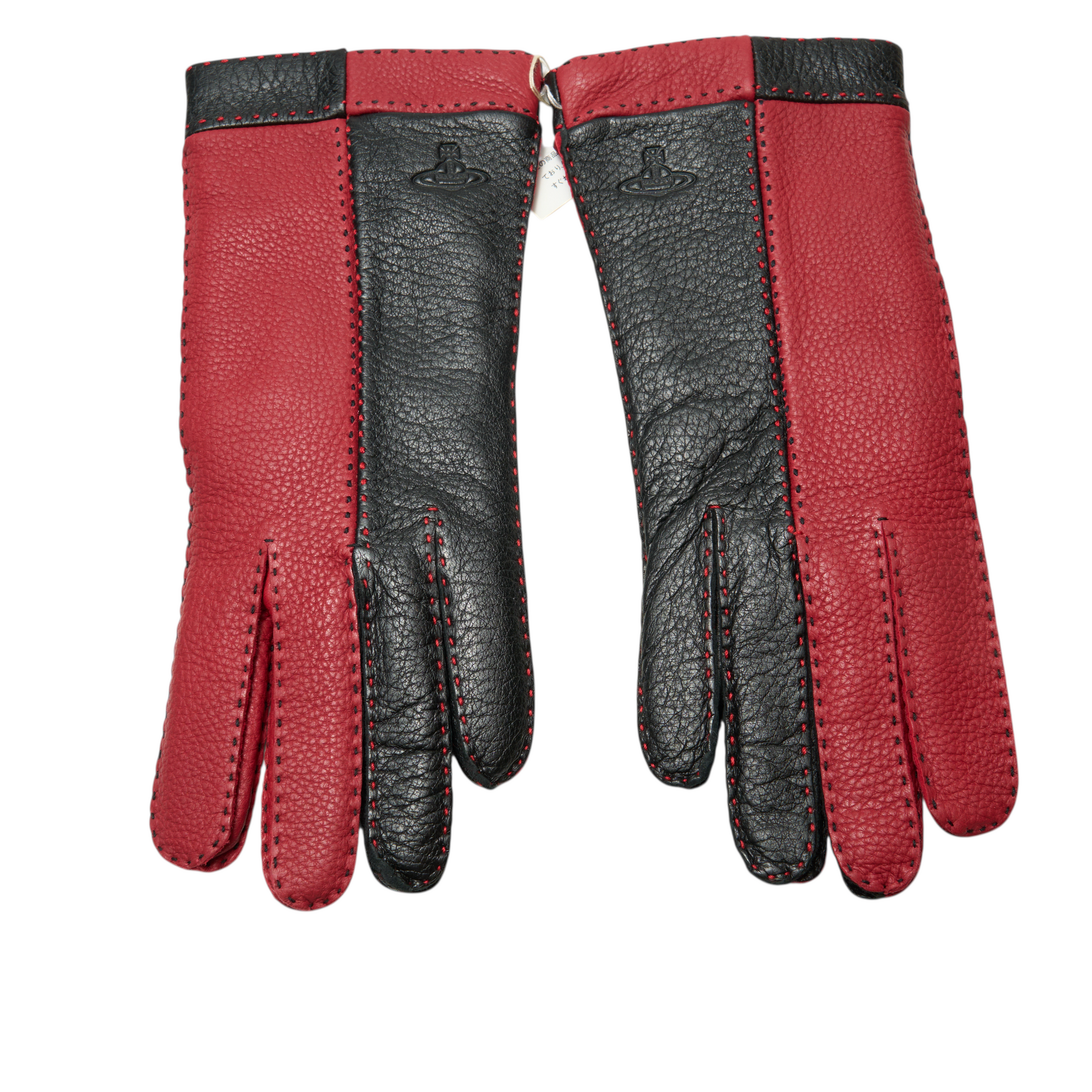 vivienne westwood black and red gloves