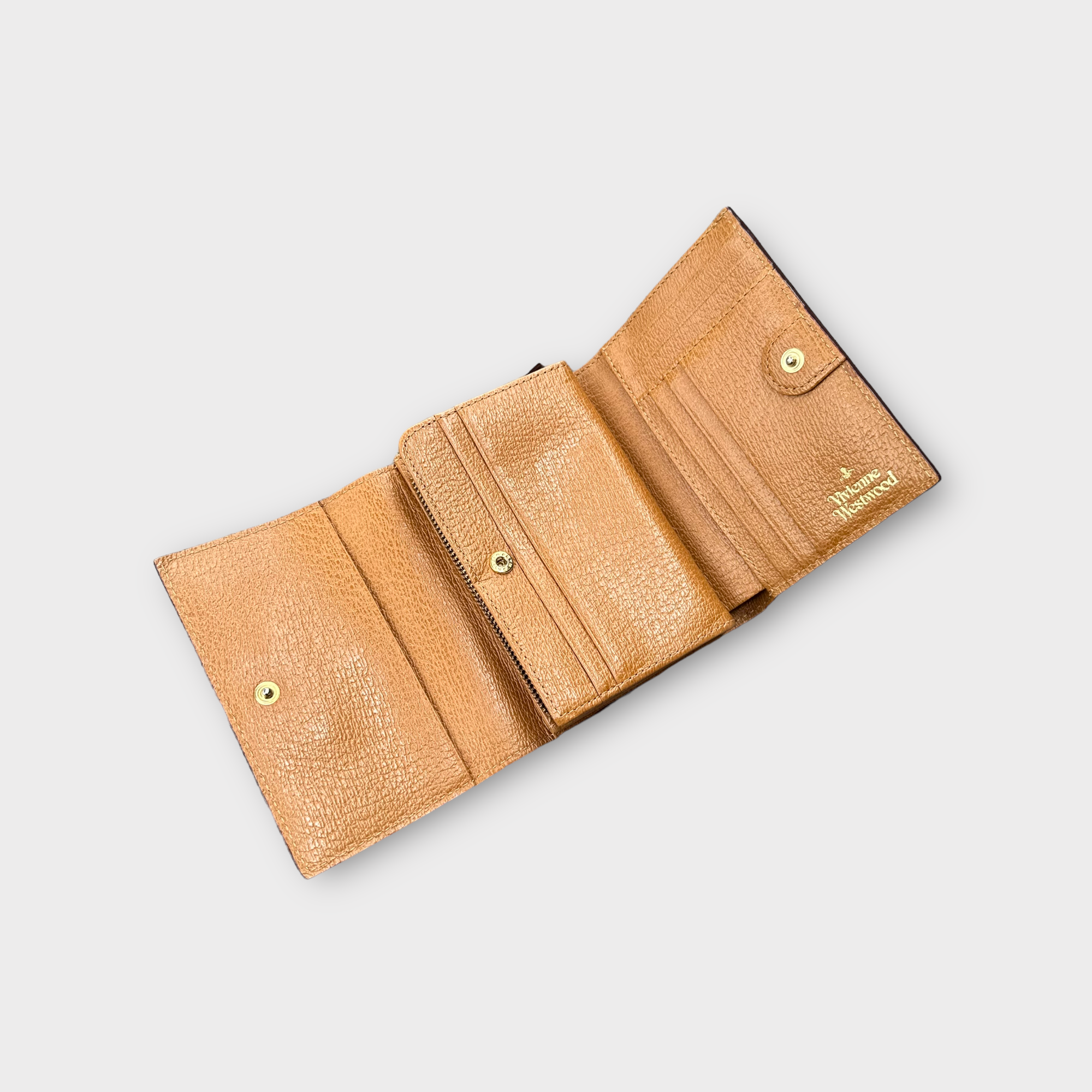 vivienne westwood tan wallet