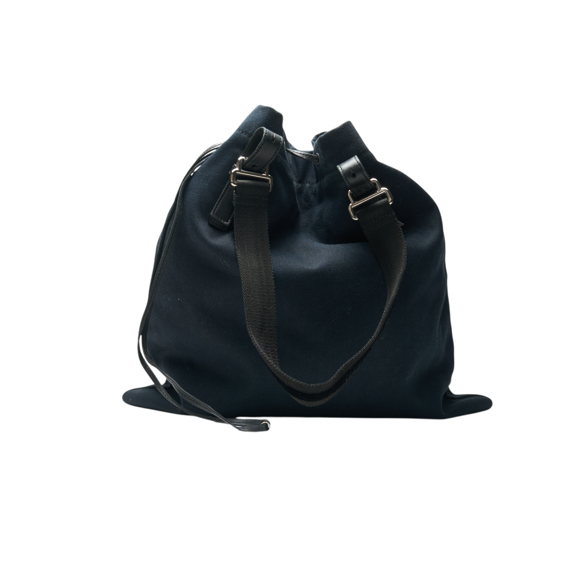 ysl 2000s navy blue tote bag
