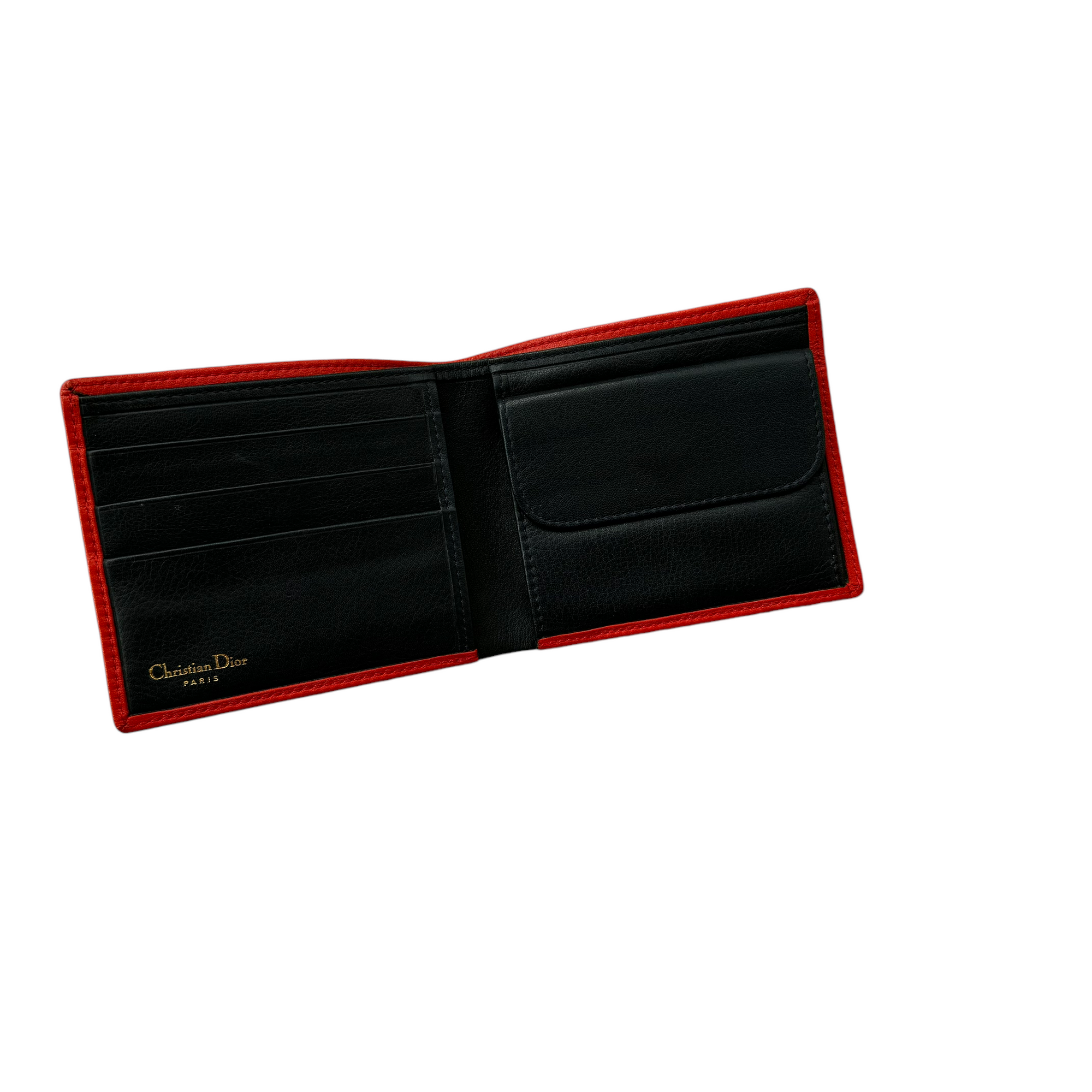 christian dior red wallet