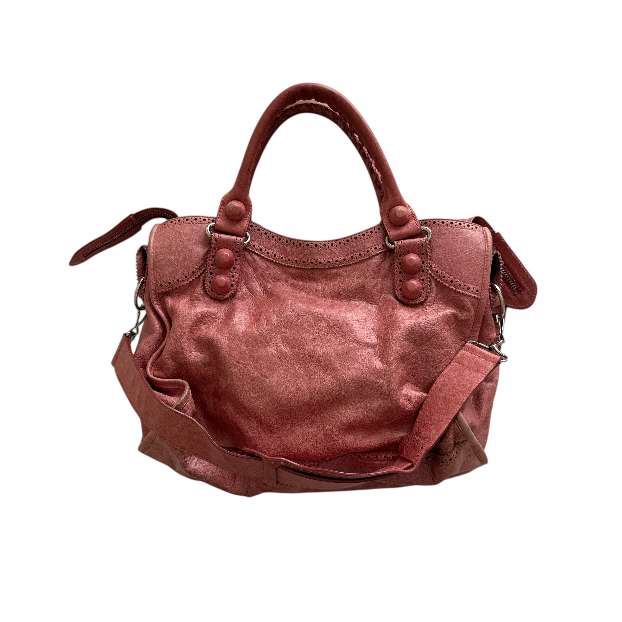 balenciaga 2000s pink city bag