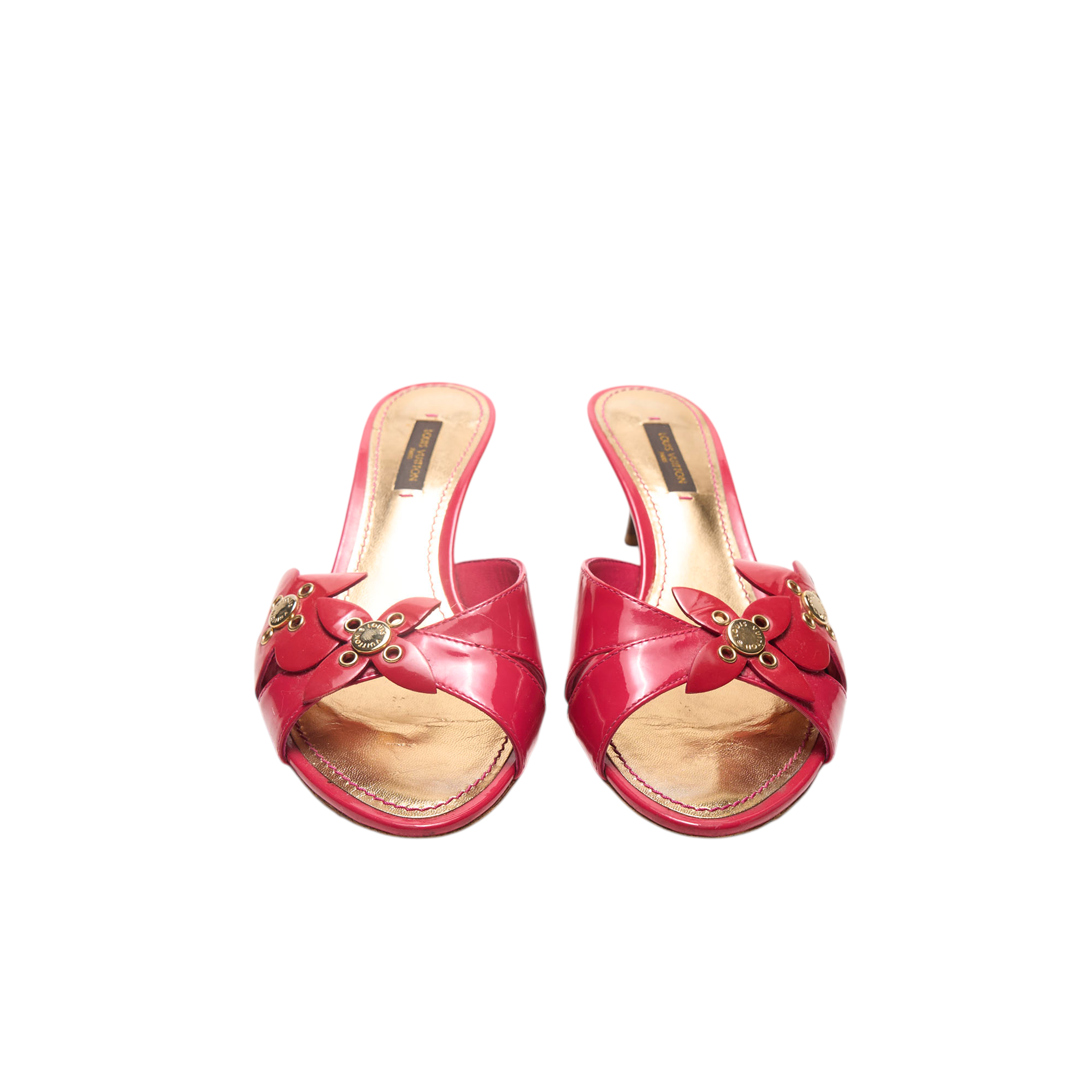 louis vuitton 2000s red heels