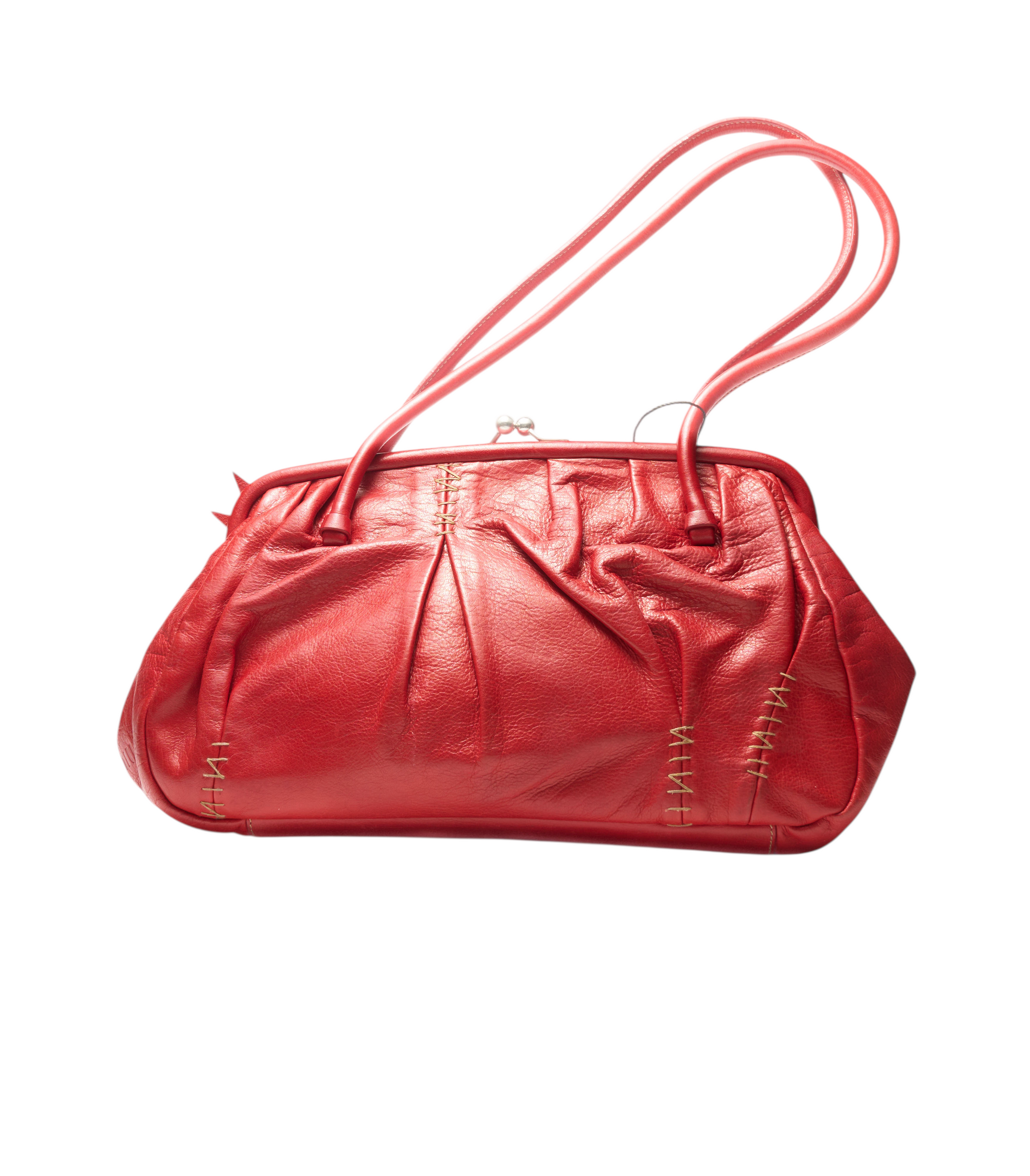 miu miu 2000s red shoulder bag