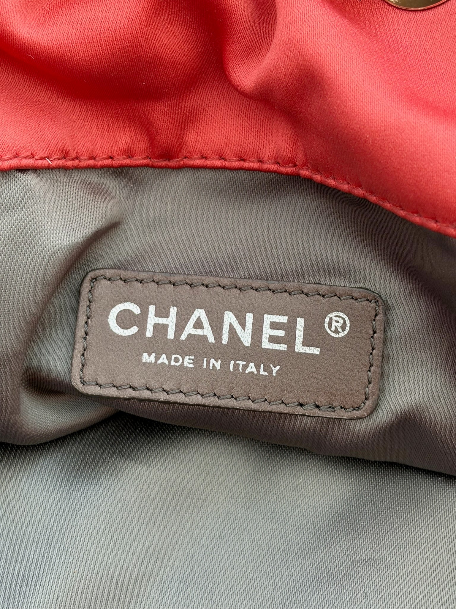 chanel 2000s coral pink large slouchy bag