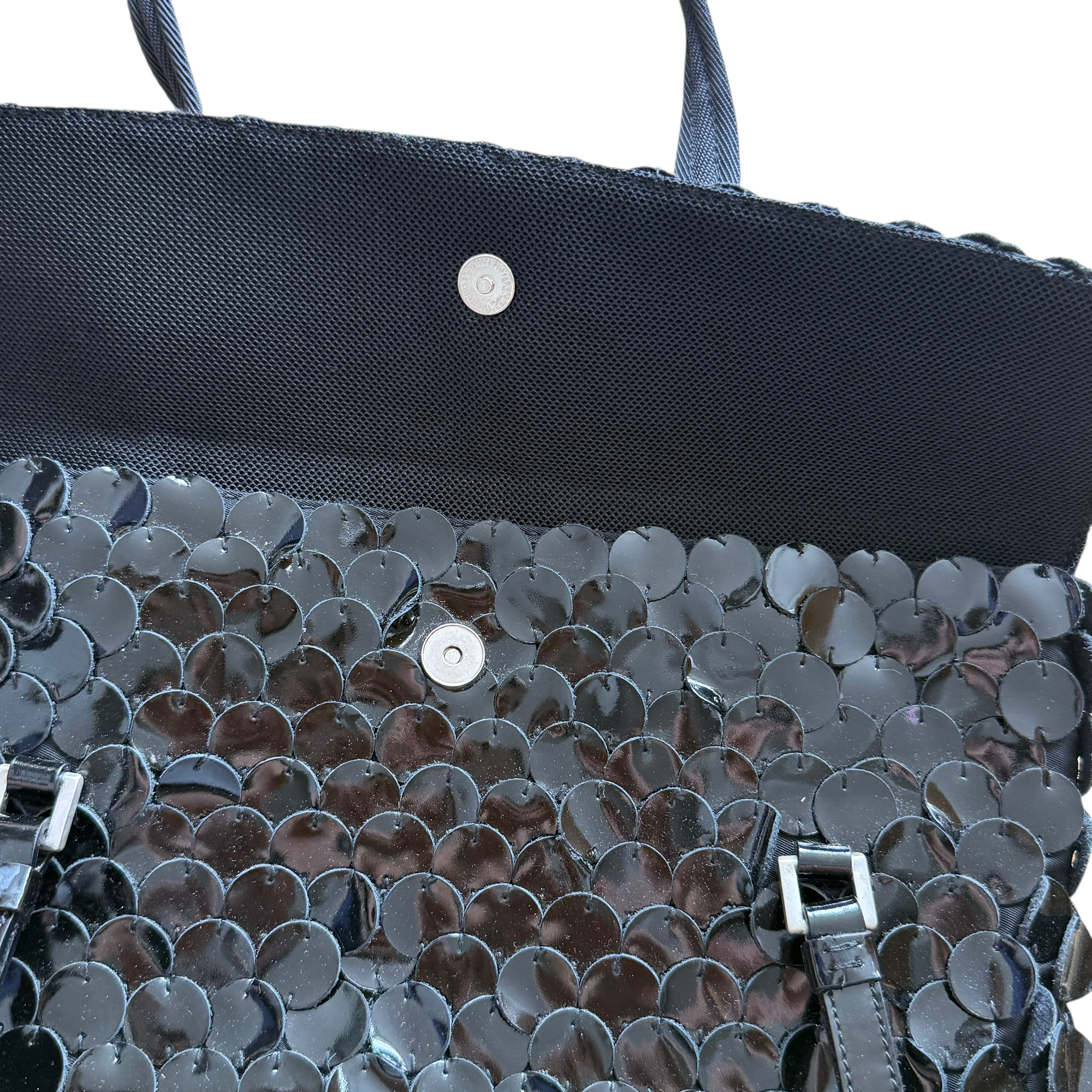 prada 2000s black shoulder bag