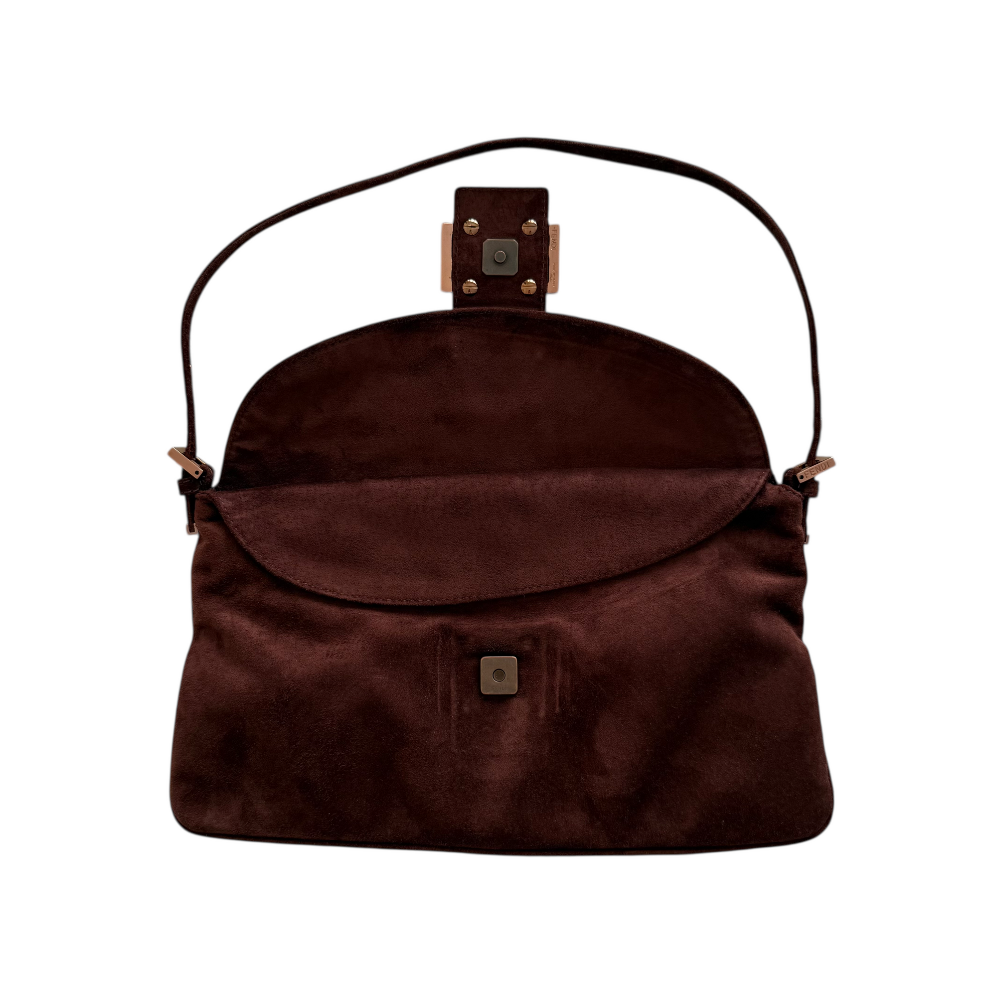 fendi 2000s brown baguette bag