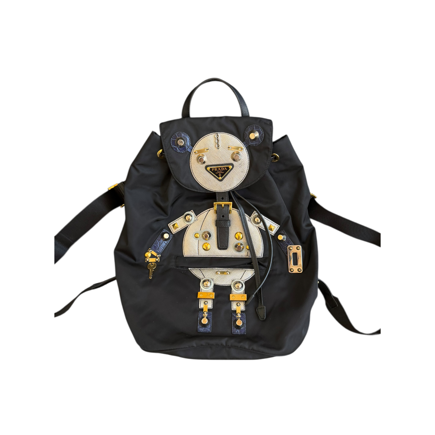 prada 2000s robot backpack bag