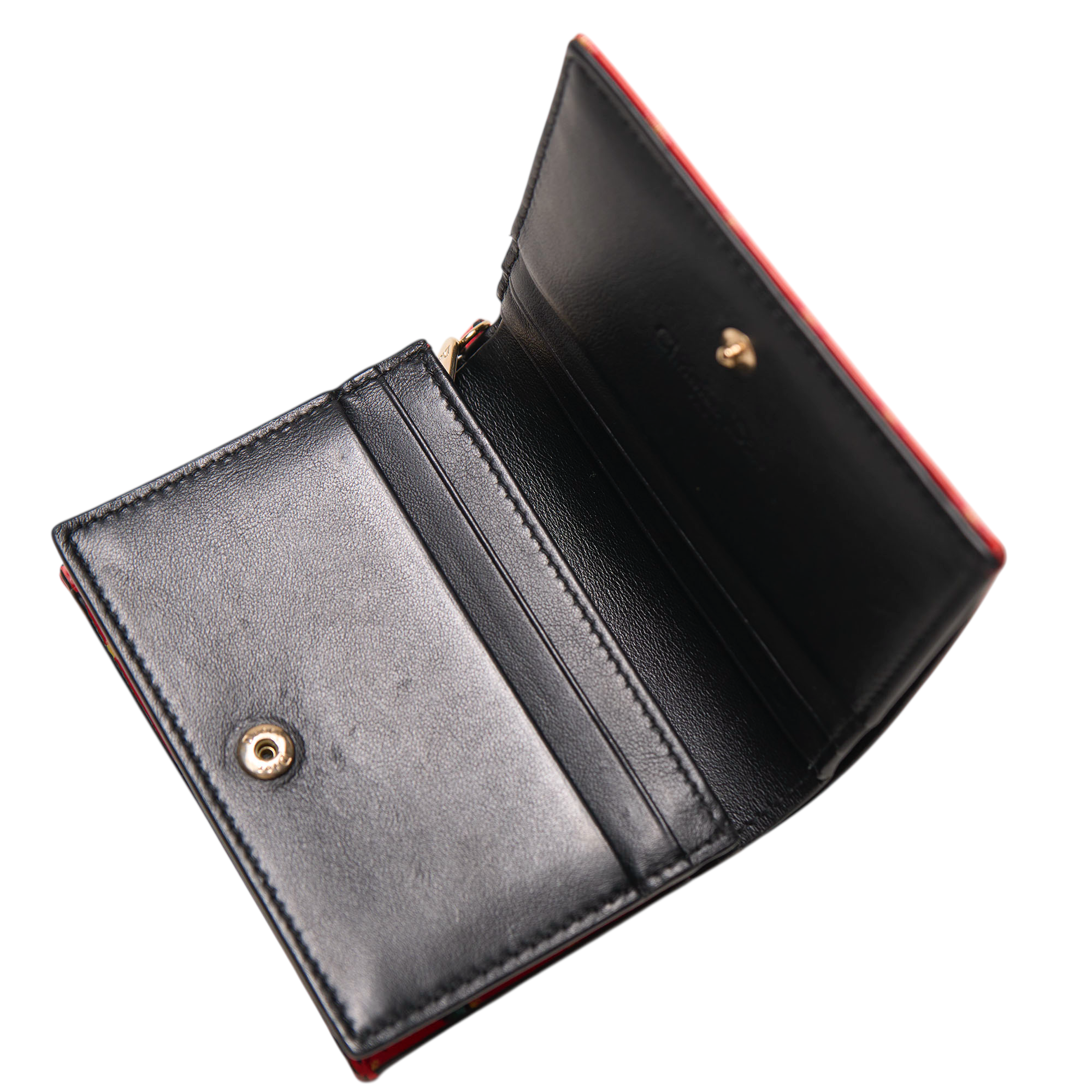 christian dior red dinosaur wallet