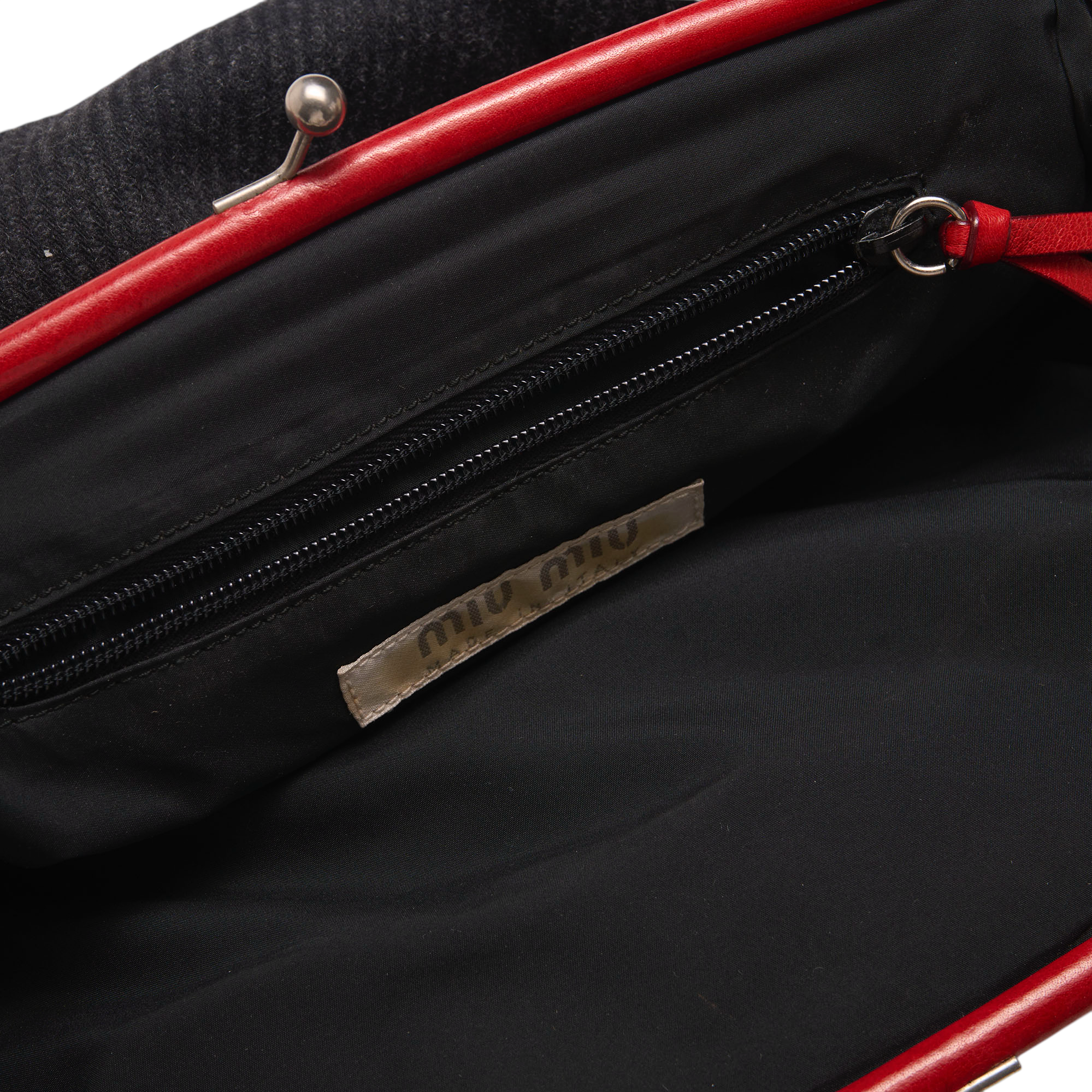 miu miu 2000s navy blue bag