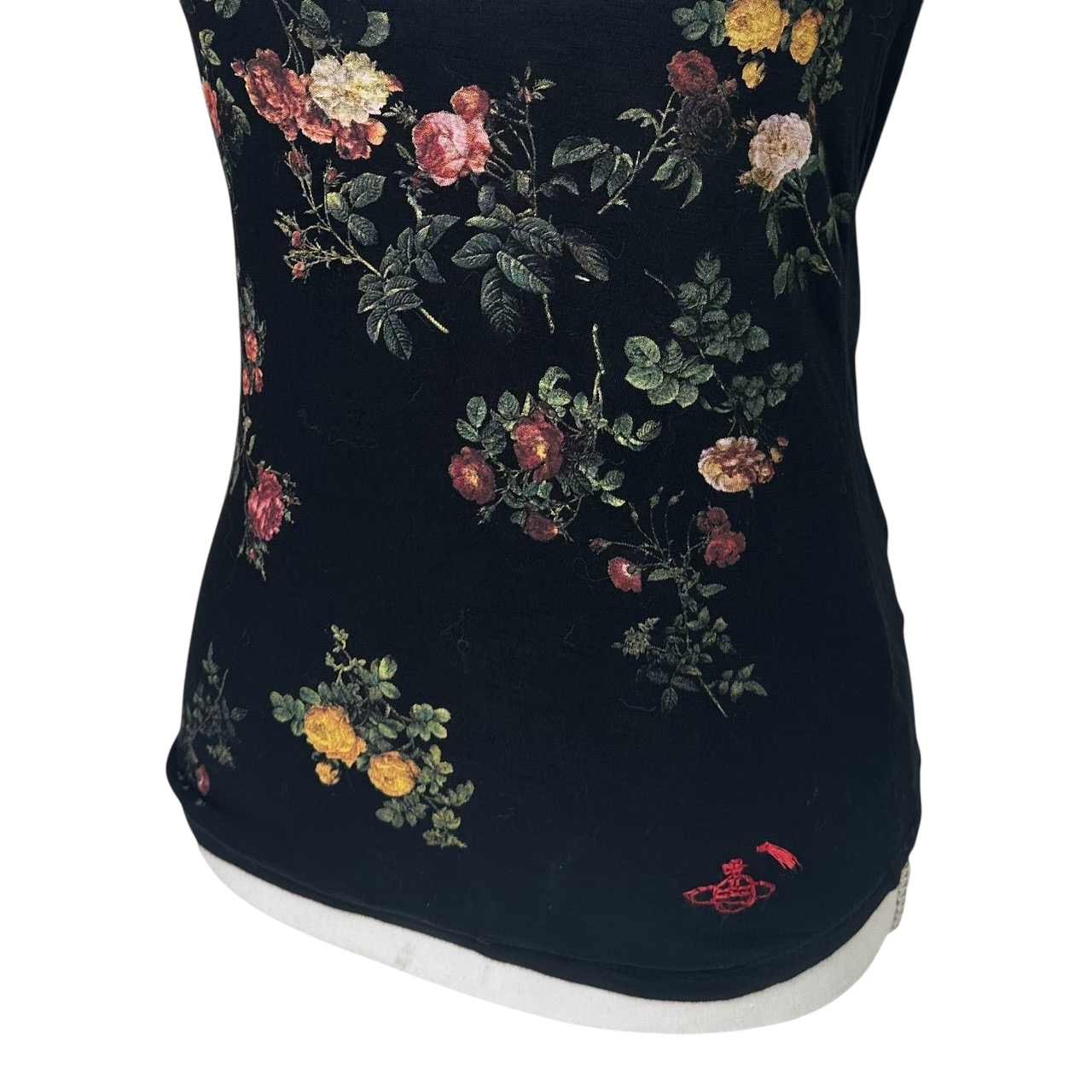vivienne westwood x lee black floral tank top