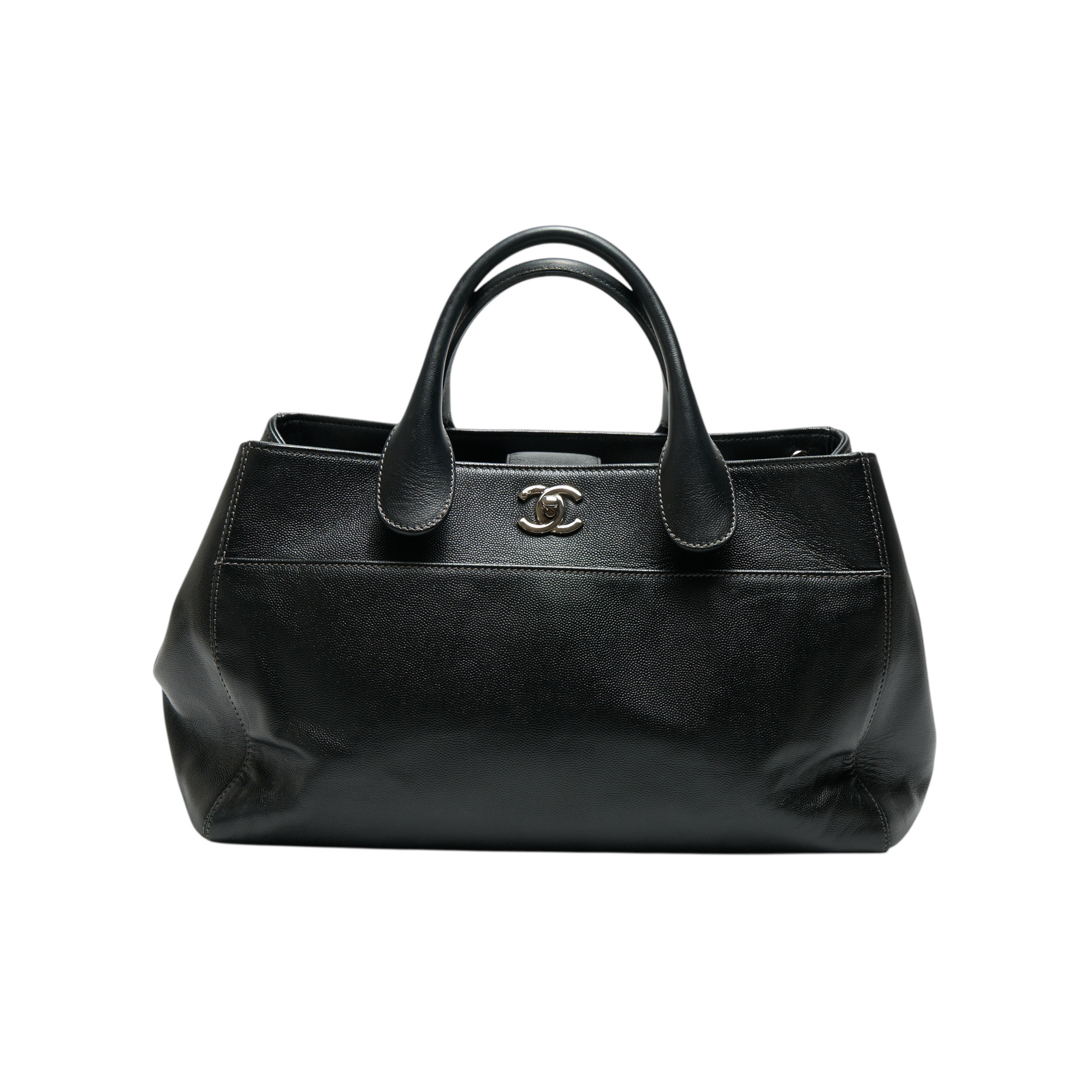chanel black executive tote bag