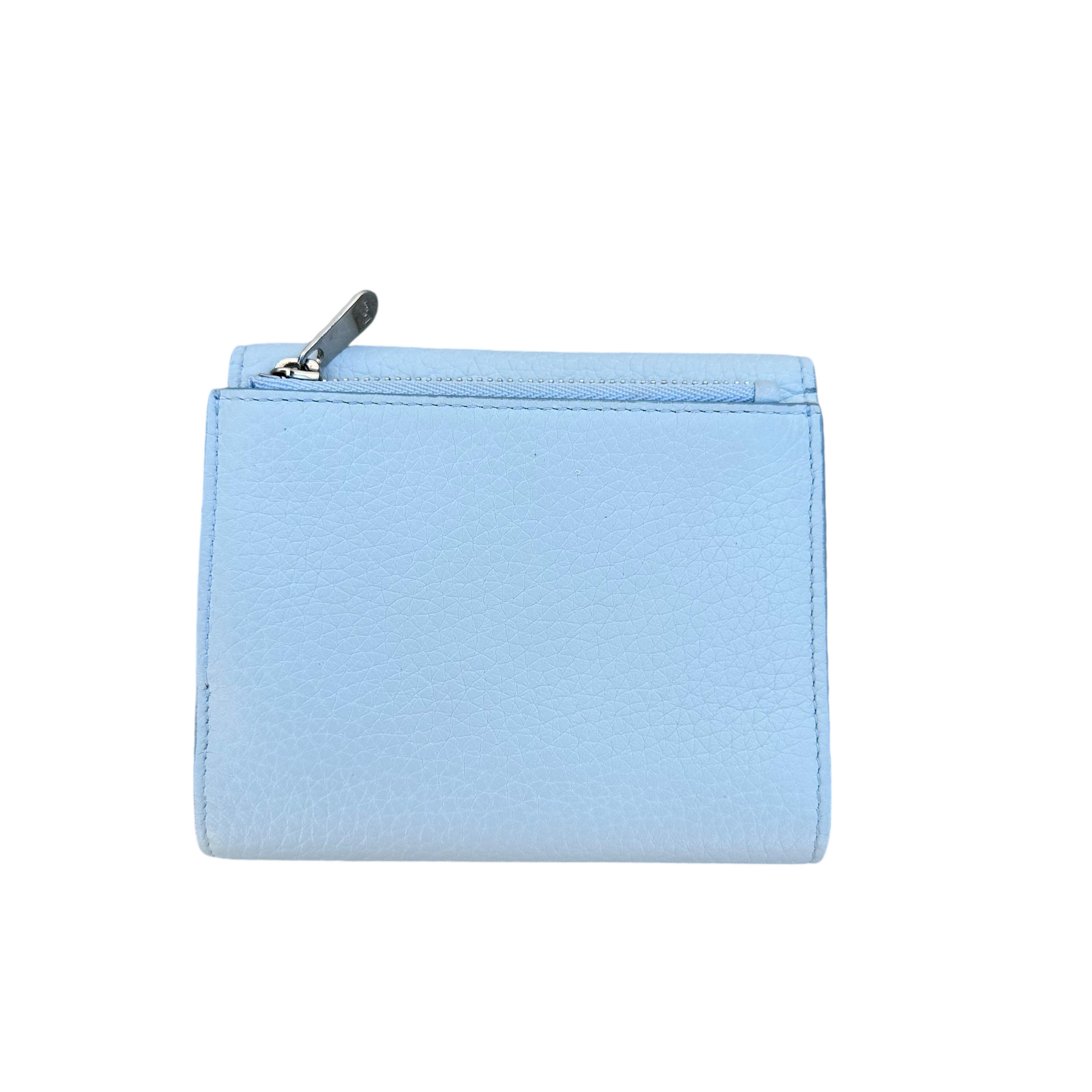 christian dior light blue wallet