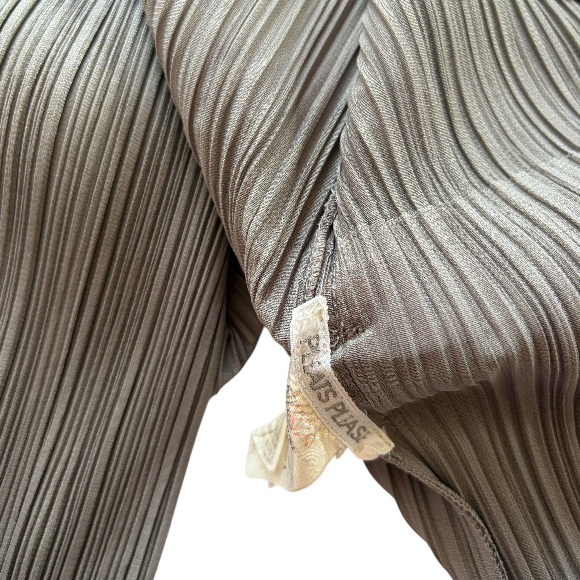 issey miyake gray cardigan top