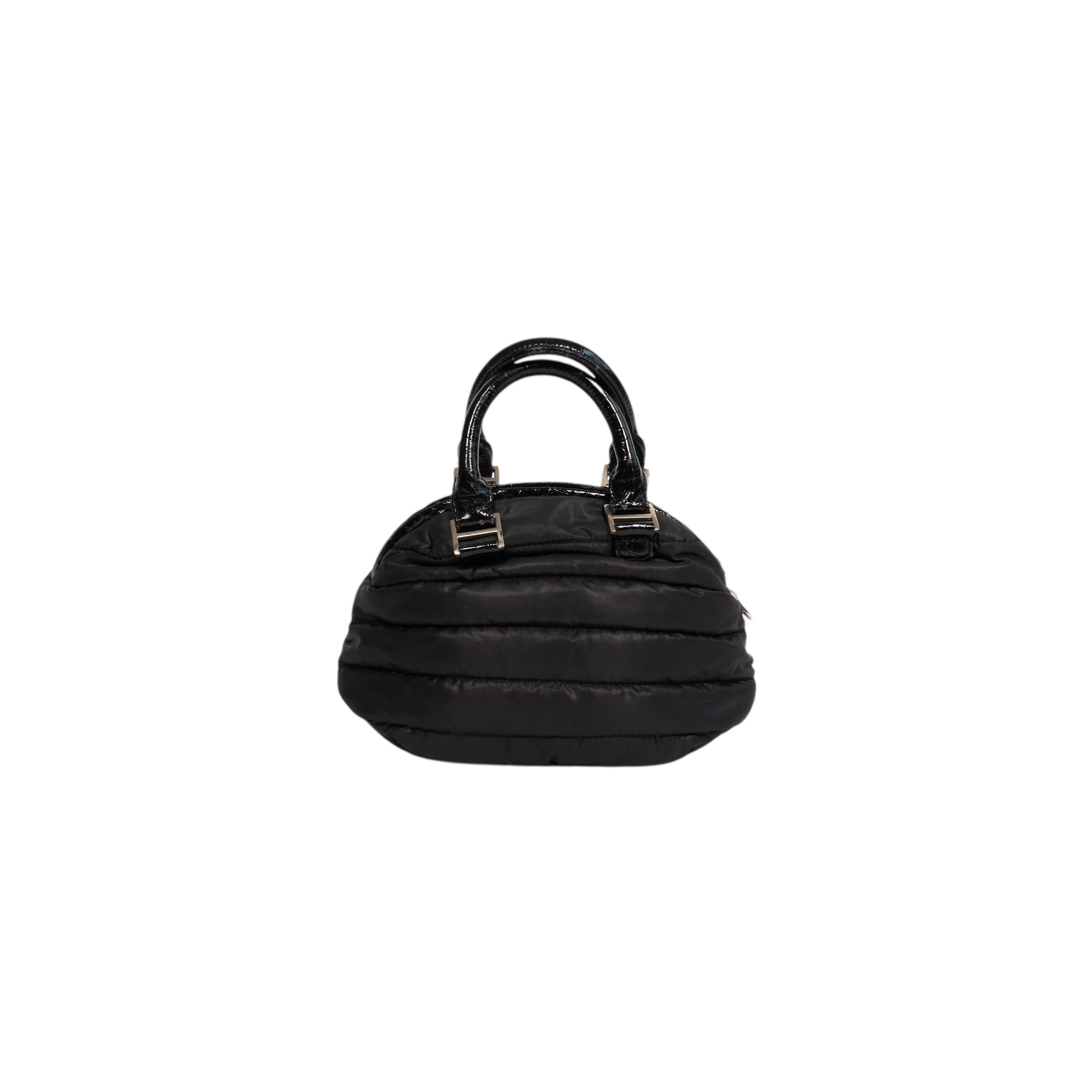 muta 8 black mini puffer bag