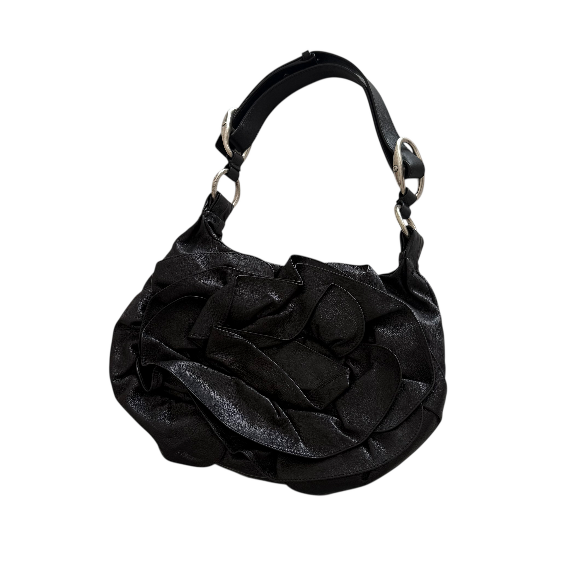 yves saint laurent 2000s black shoulder bag