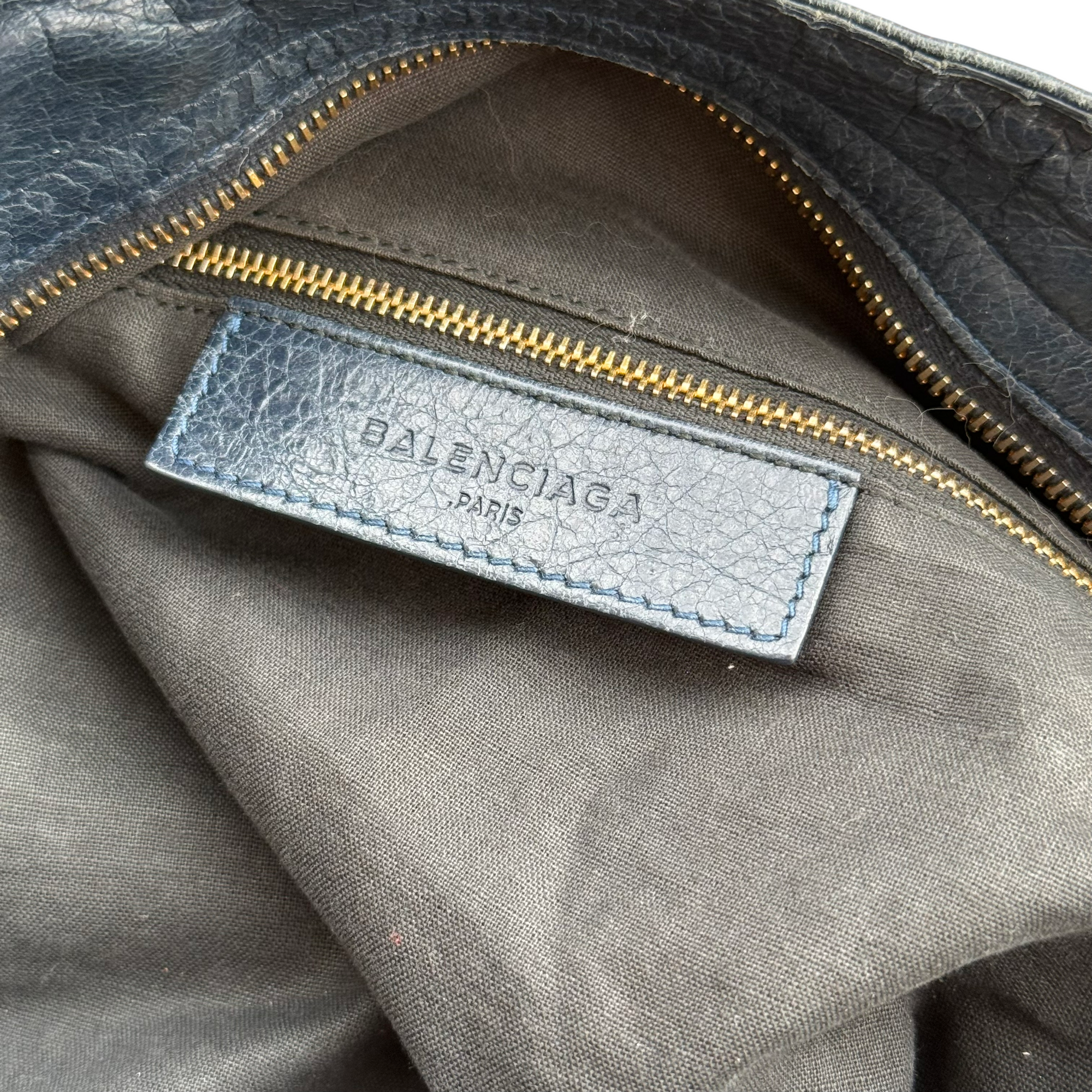 balenciaga blue city bag
