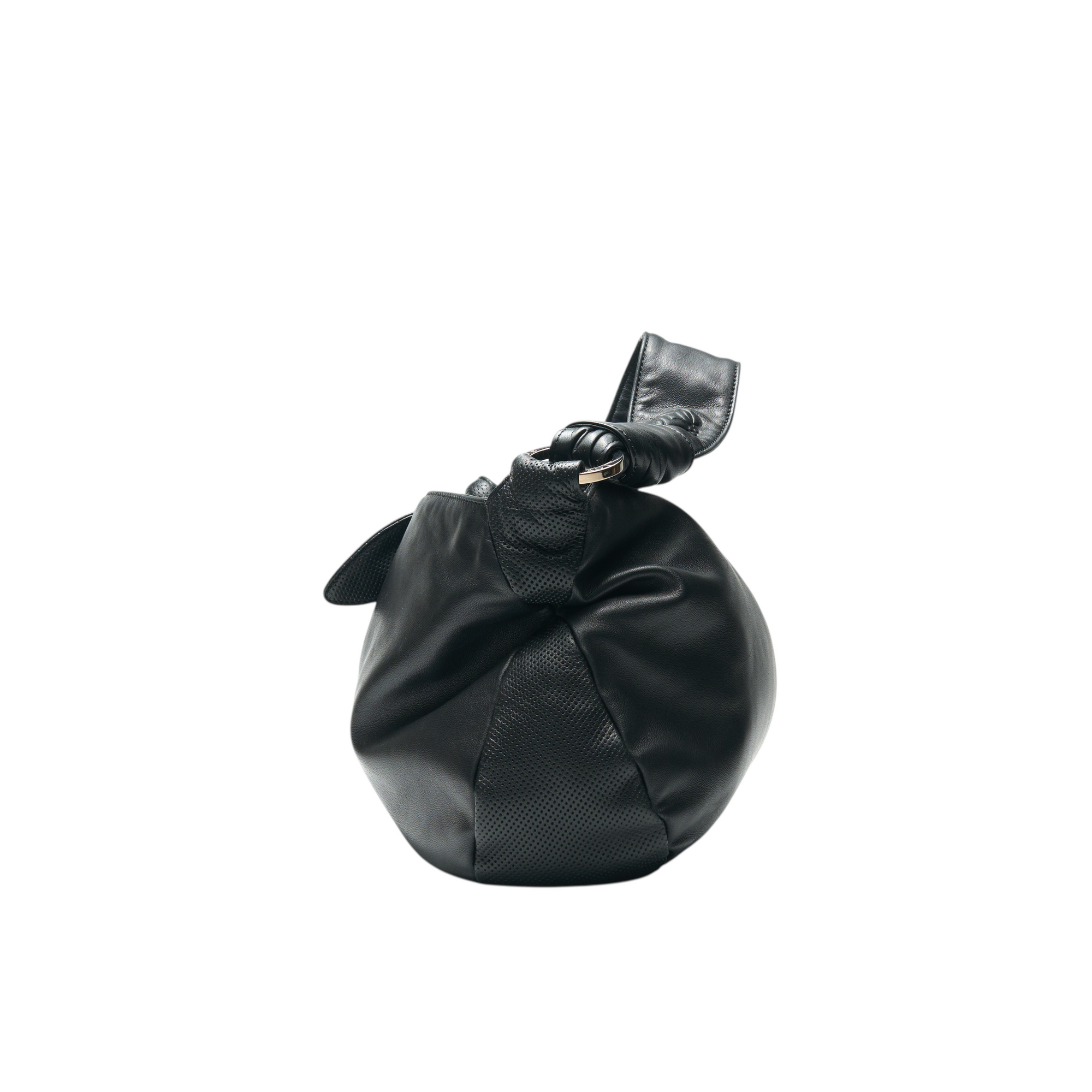 loewe 2000s black ribbon bag