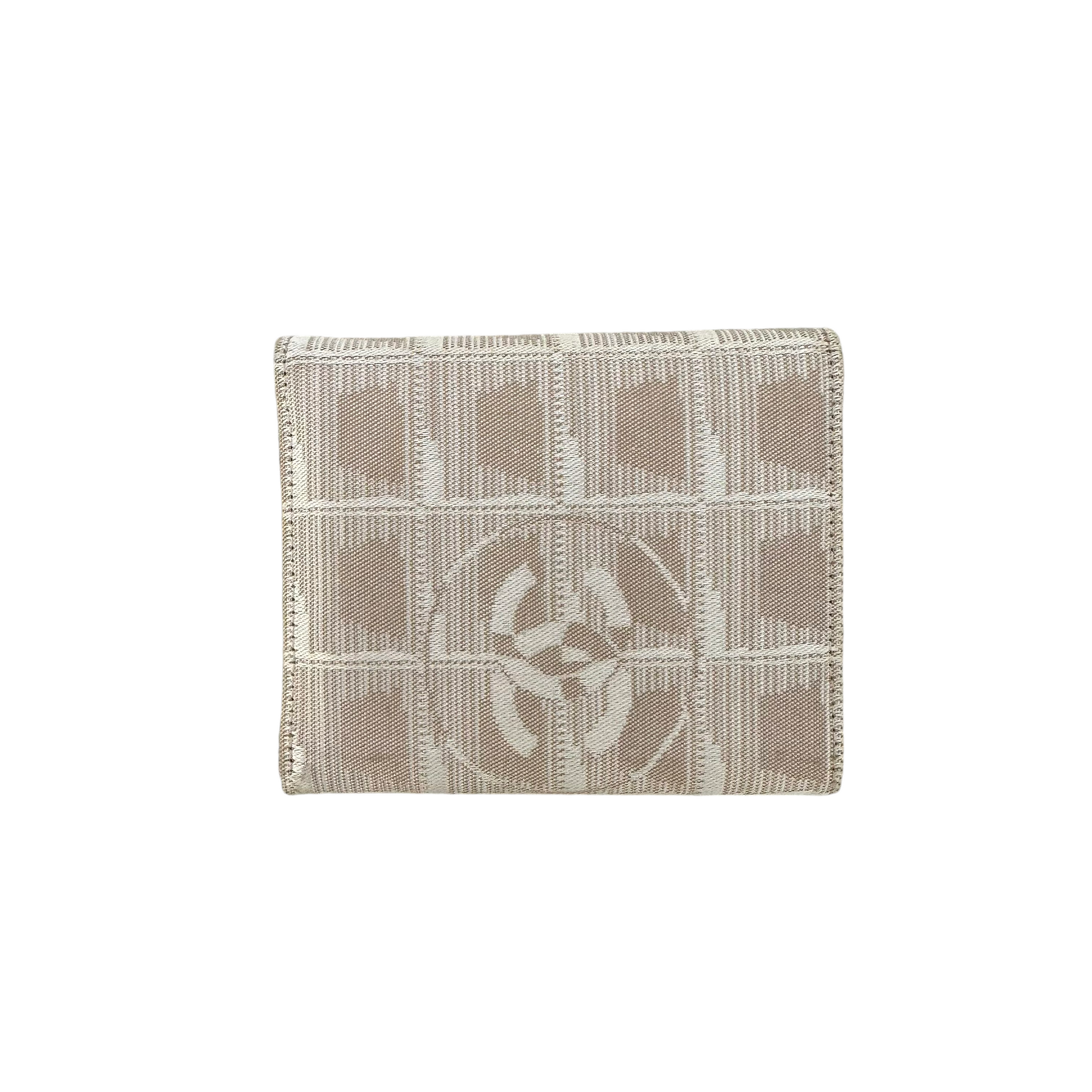 chanel 2000s beige wallet