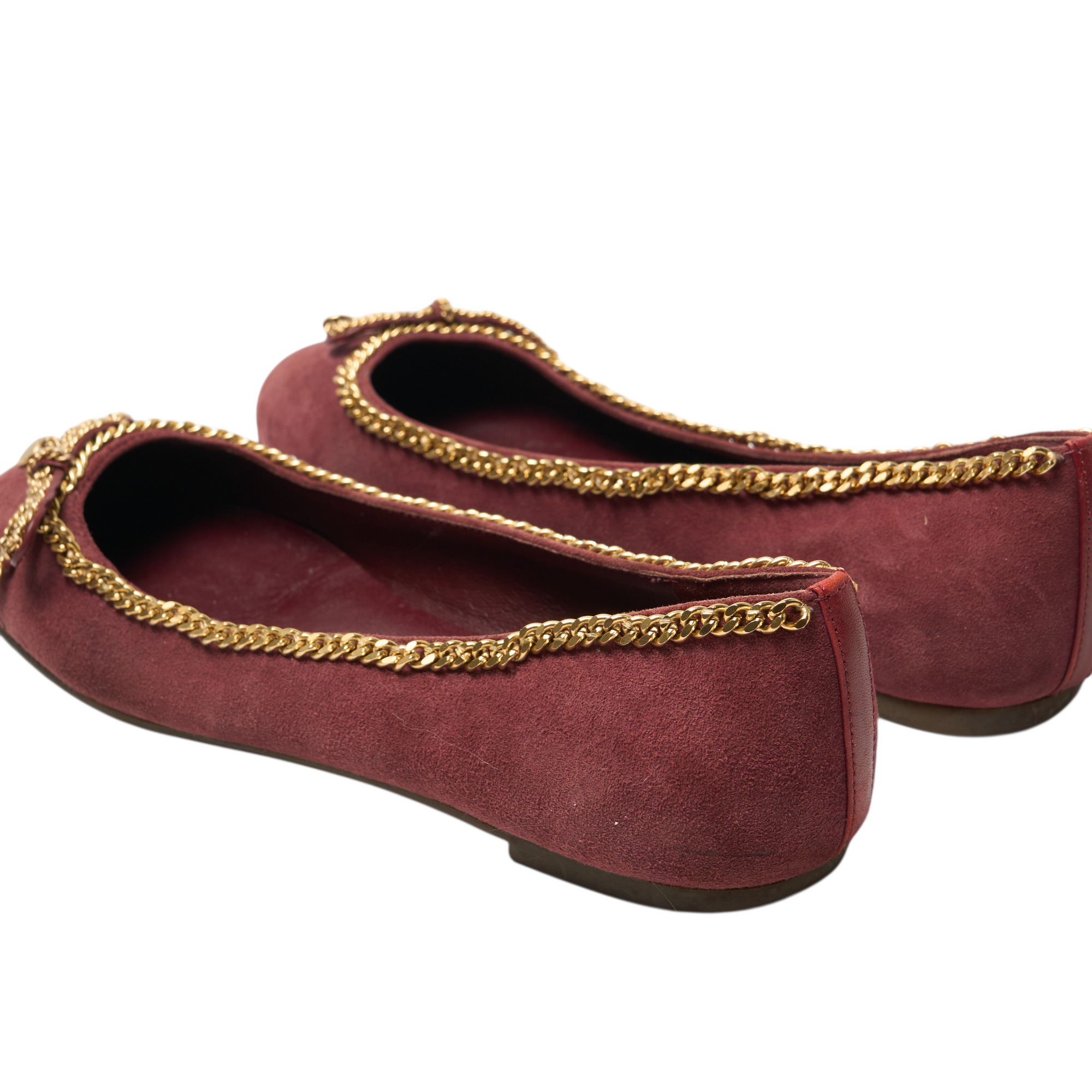 marc jacobs 2000s burgundy red flats