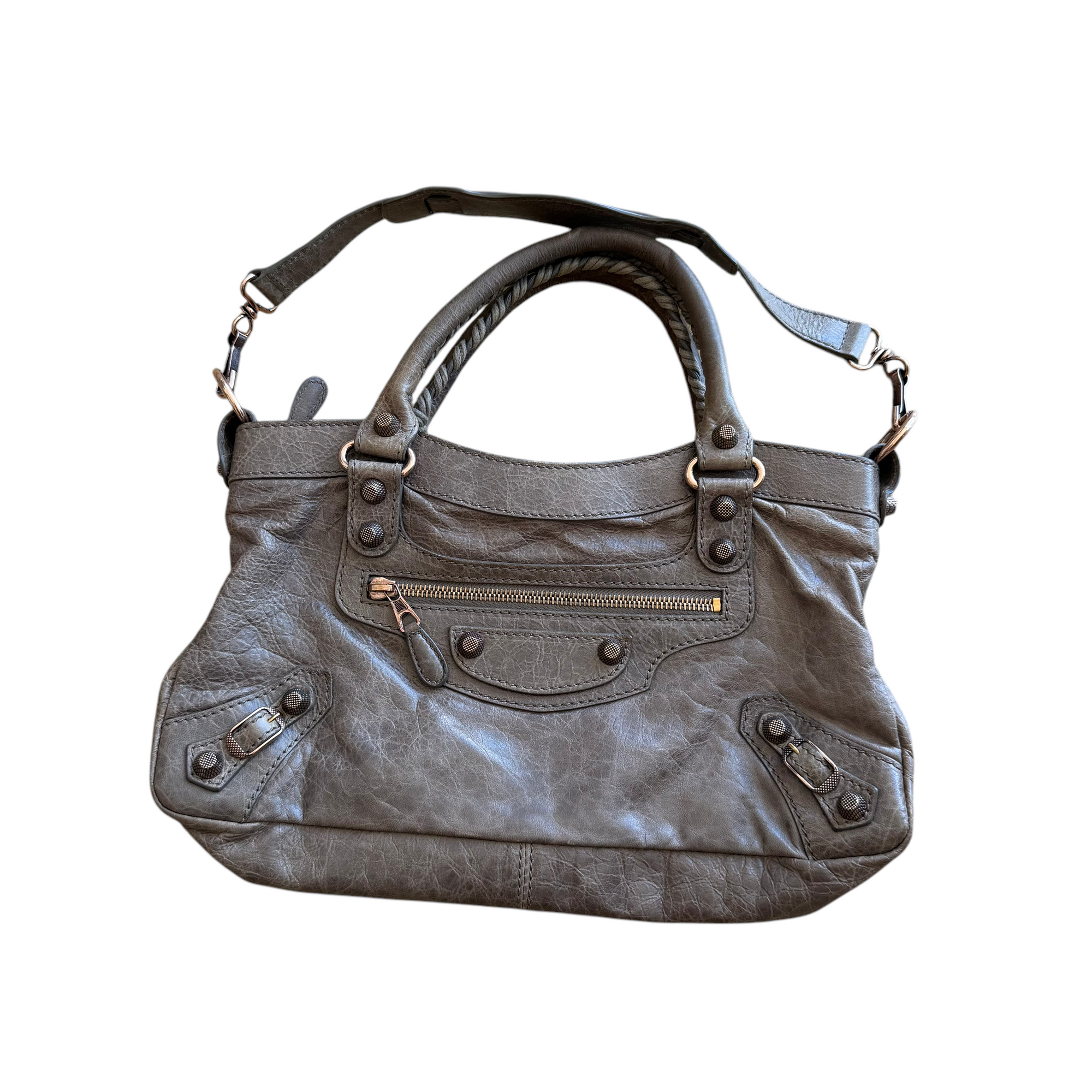 balenciaga brown city bag