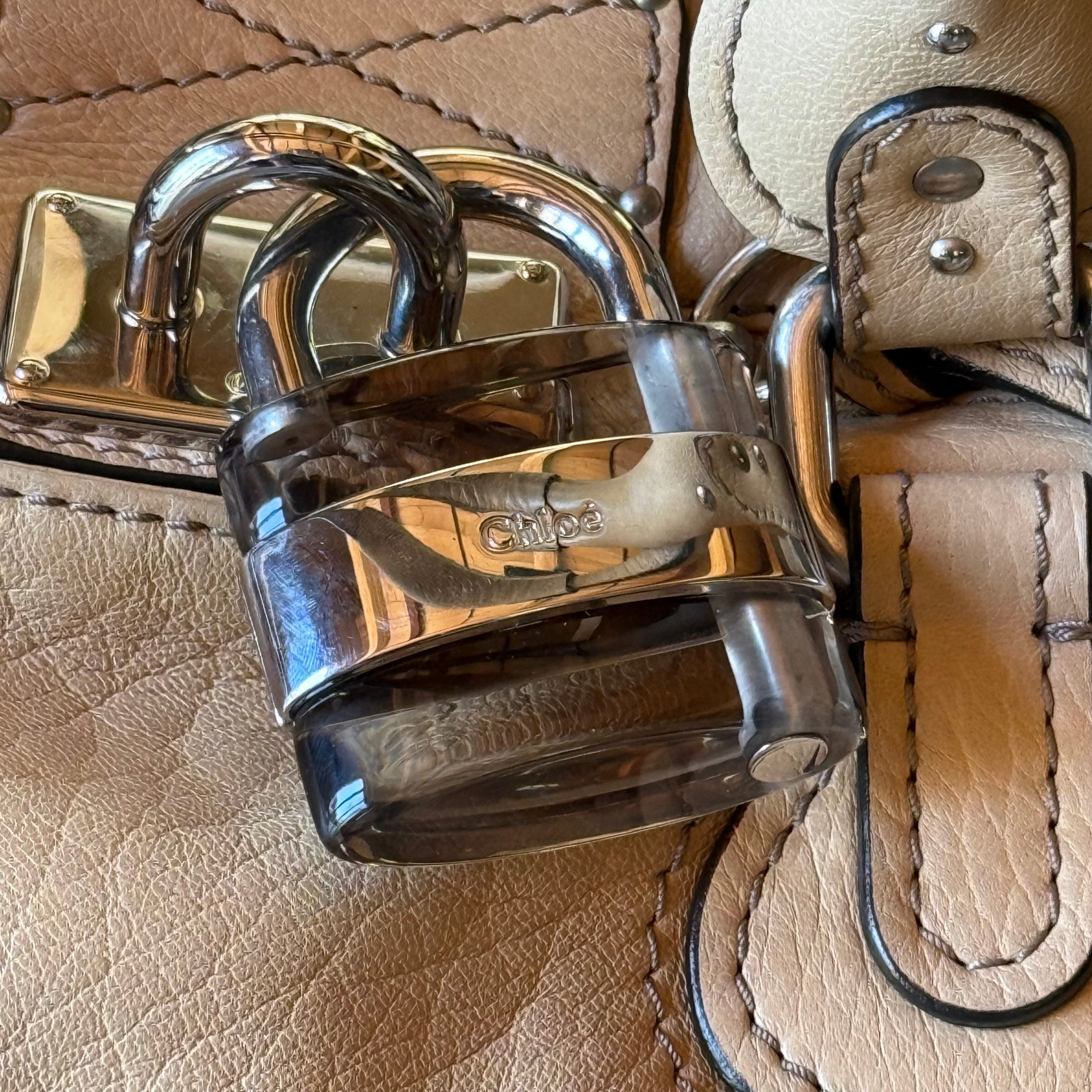 chloé 2000s yellow paddington bag