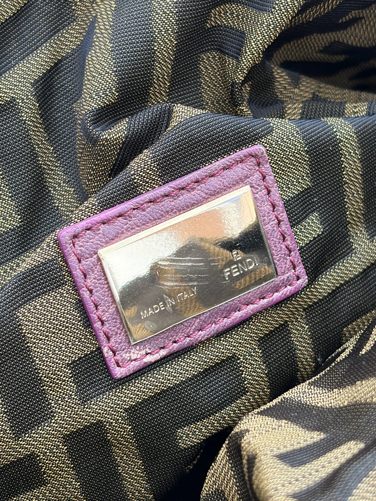 fendi 2000s purple spy bag