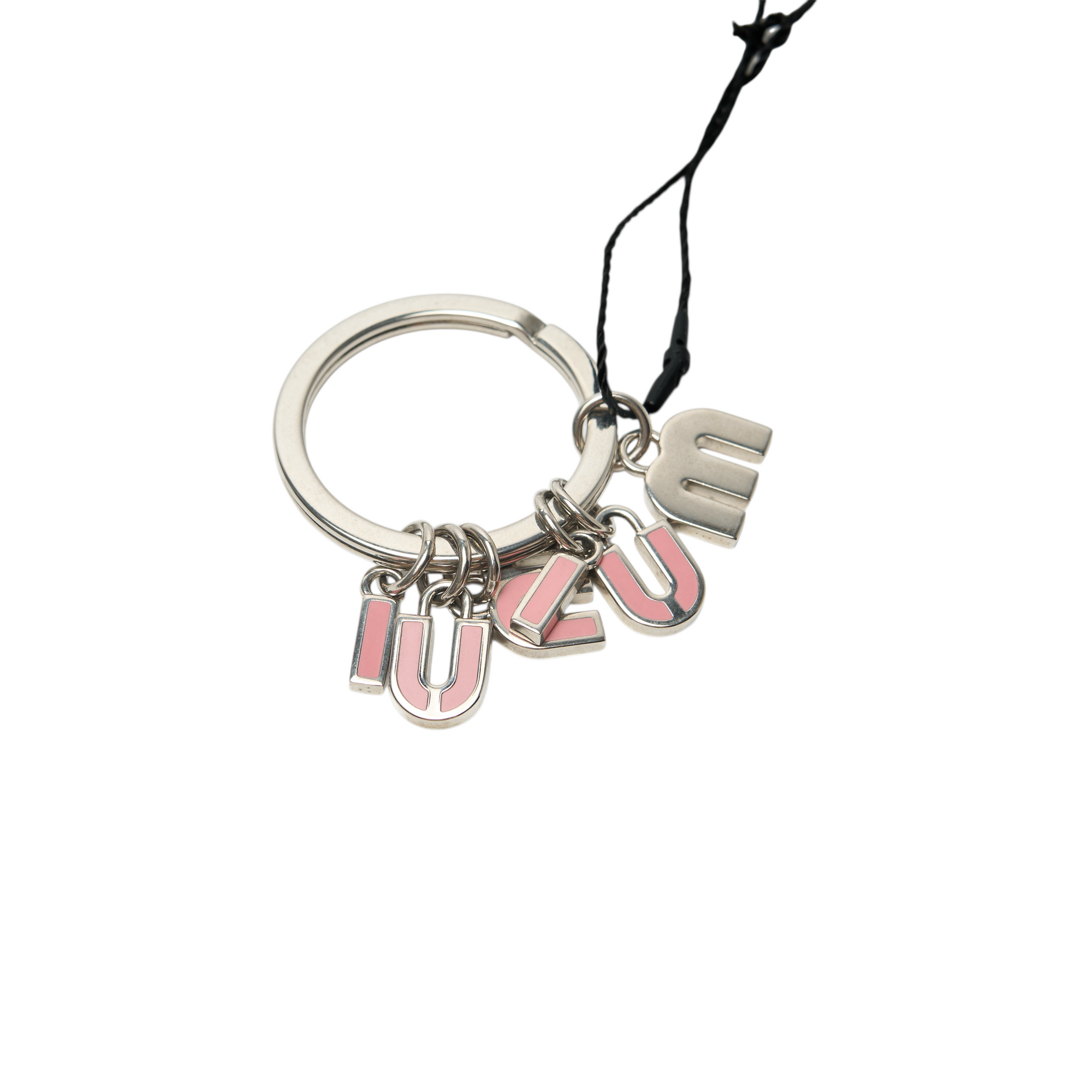 miu miu pink keychain