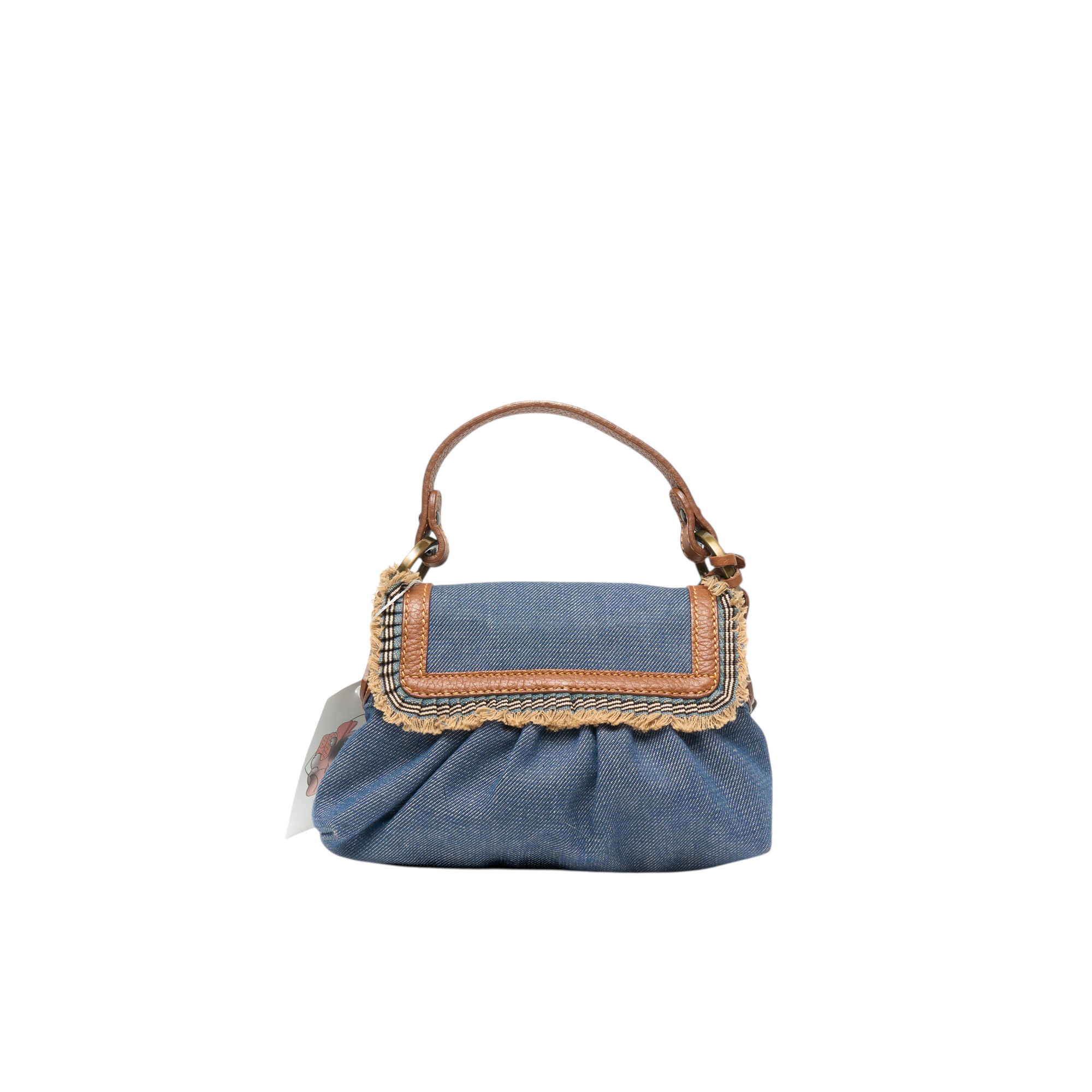 fendi 2000s mini denim chef bag