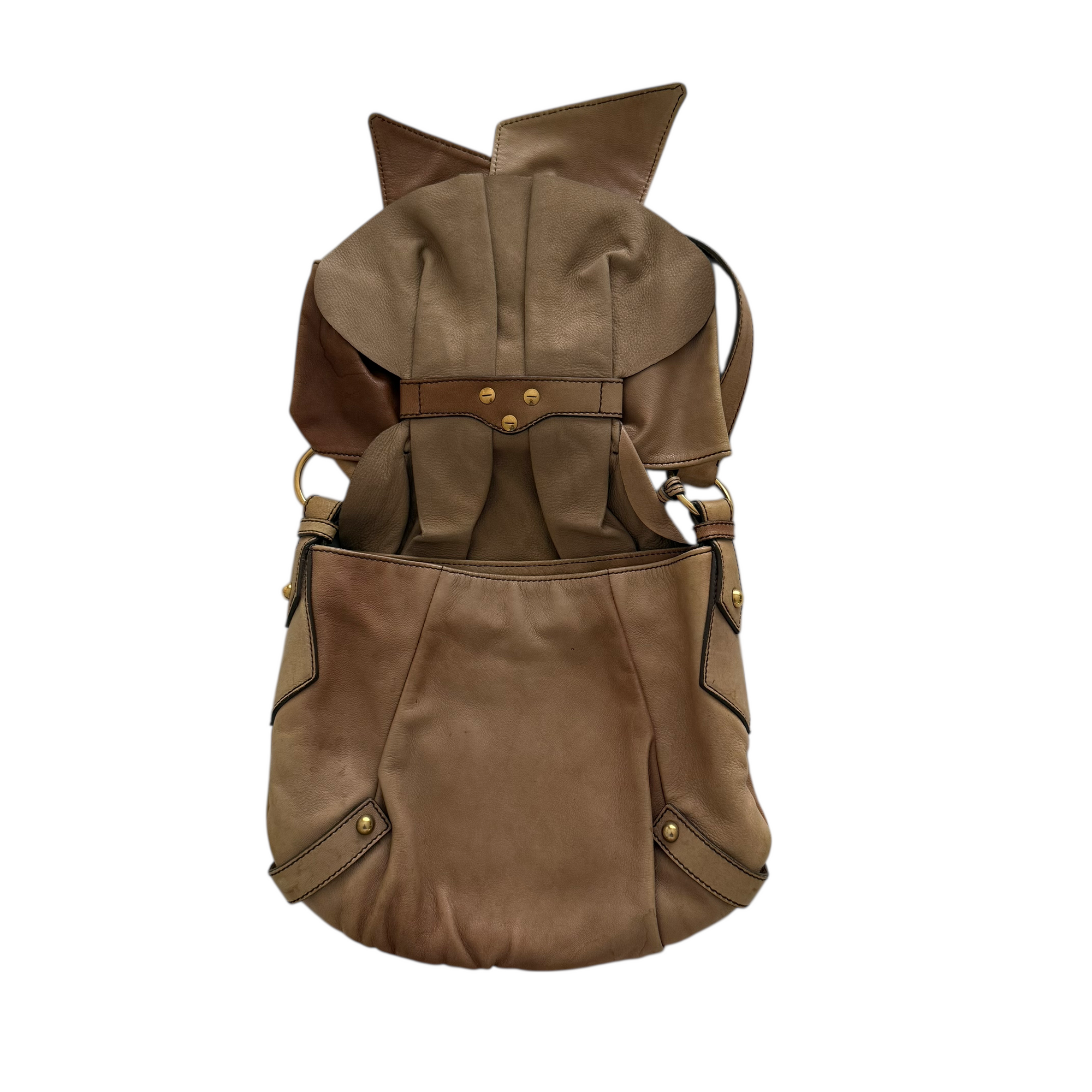 yves saint laurent 2000s brown shoulder bag
