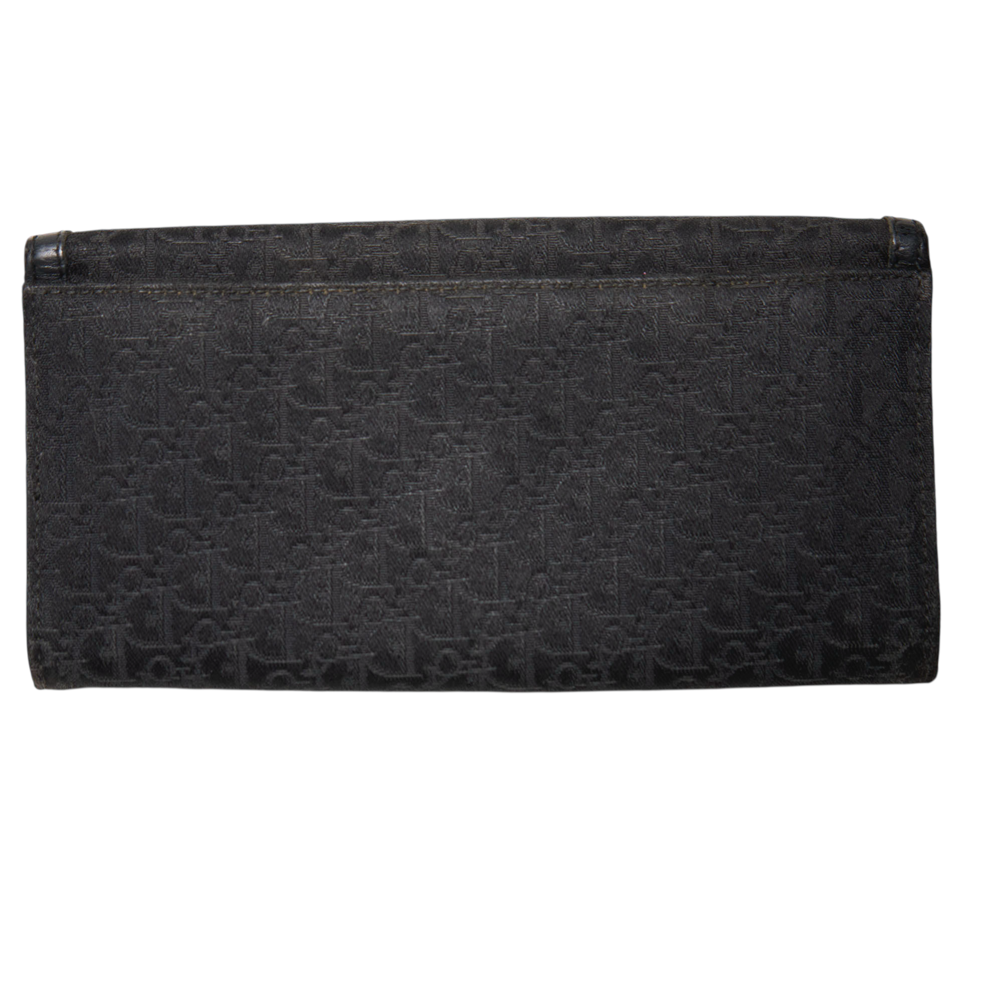 christian dior 2000s black columbus wallet