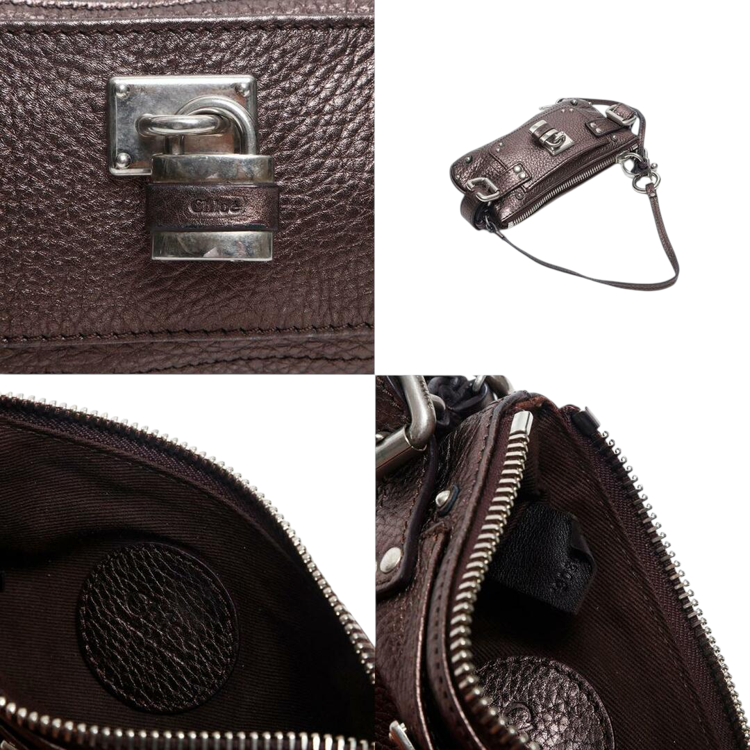 chloé 2000s purple paddington bag