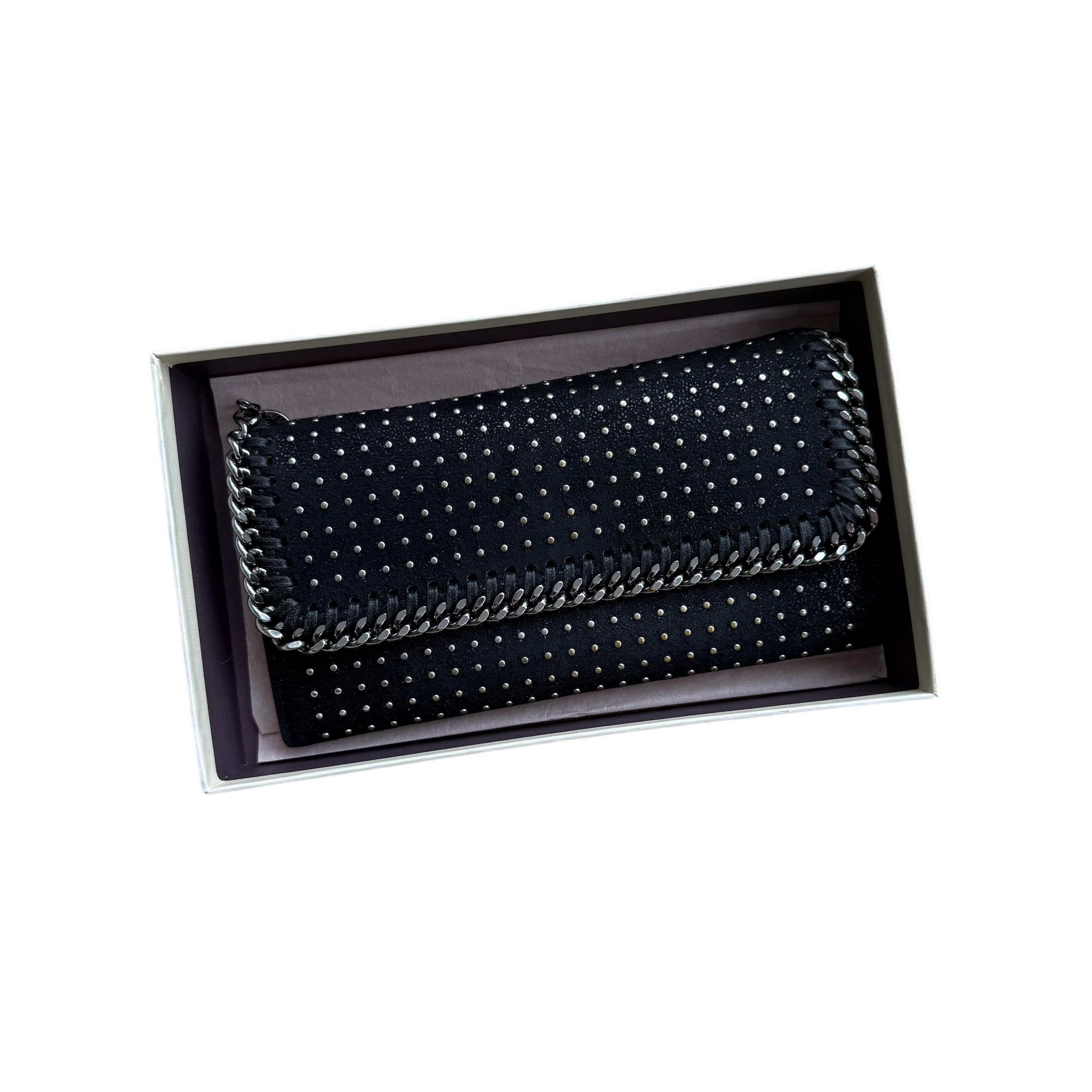 stella mccartney black long wallet